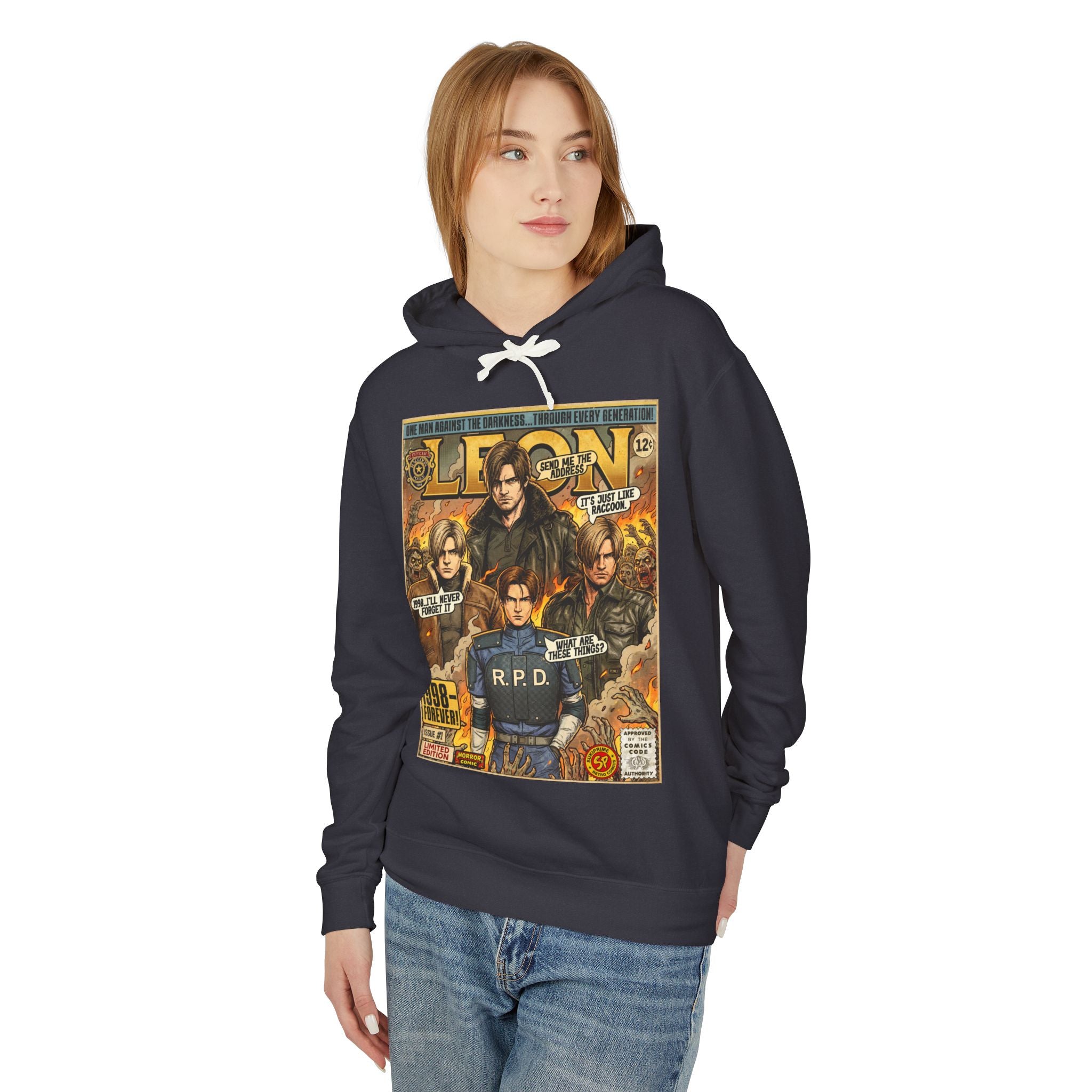 Resident Evil Leon Comic Art Hoodie