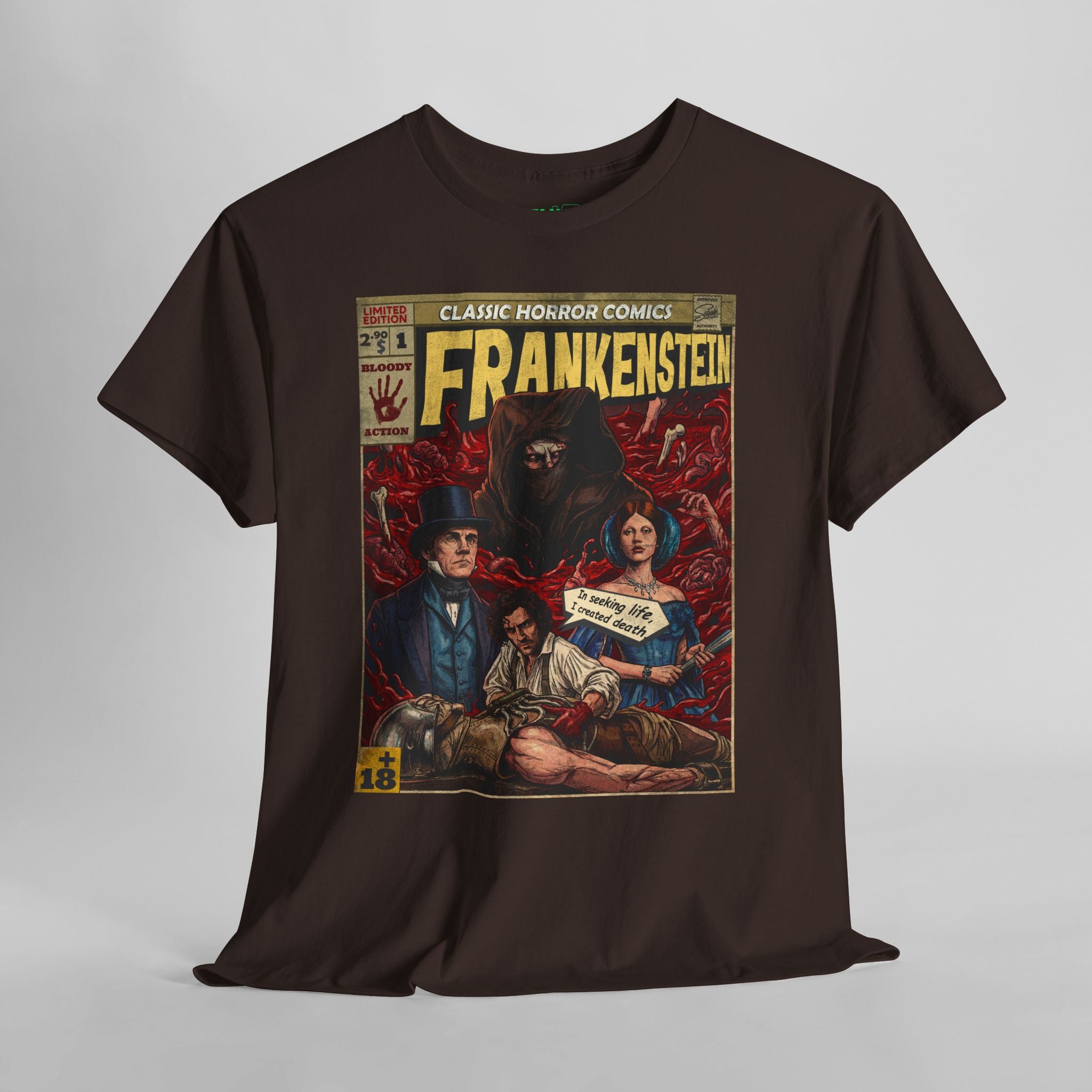 Frankenstein Vintage Retro Comic Cover T-Shirt