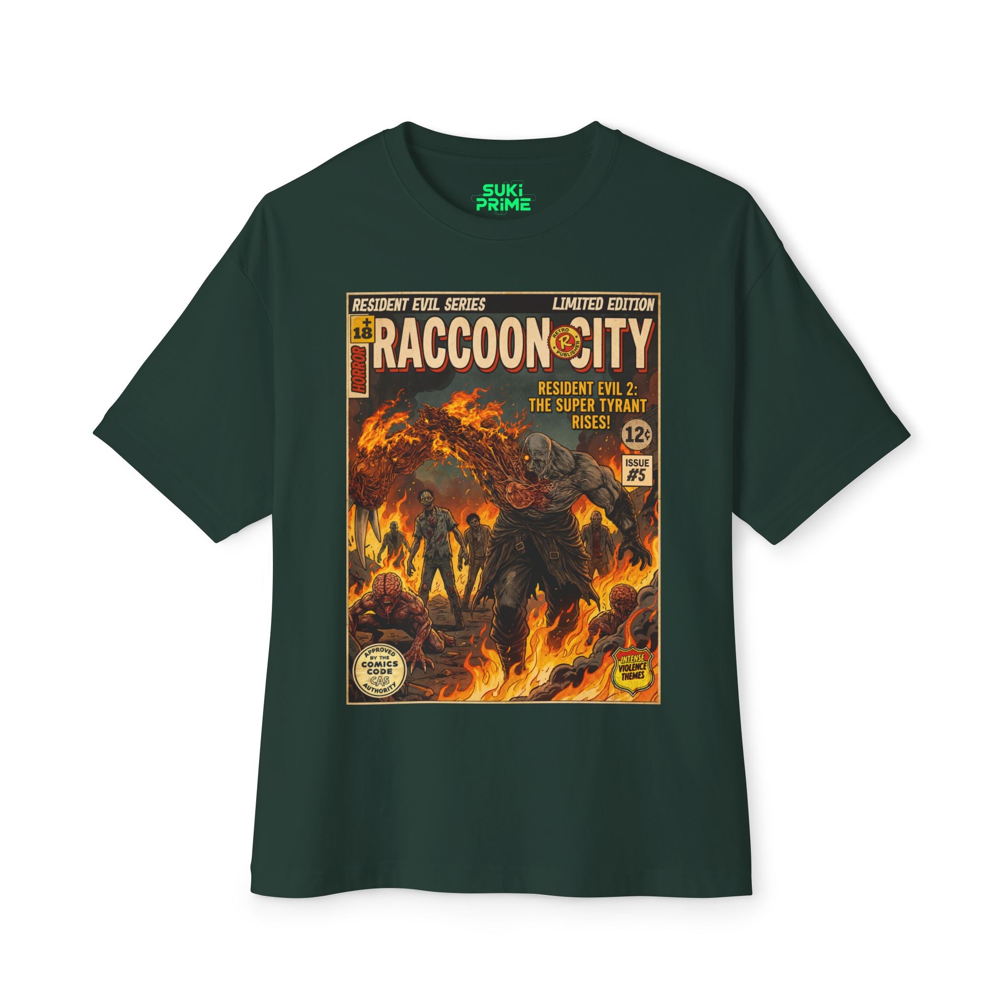 Resident Evil 2 Comic Cover Oversized T-Shirt
