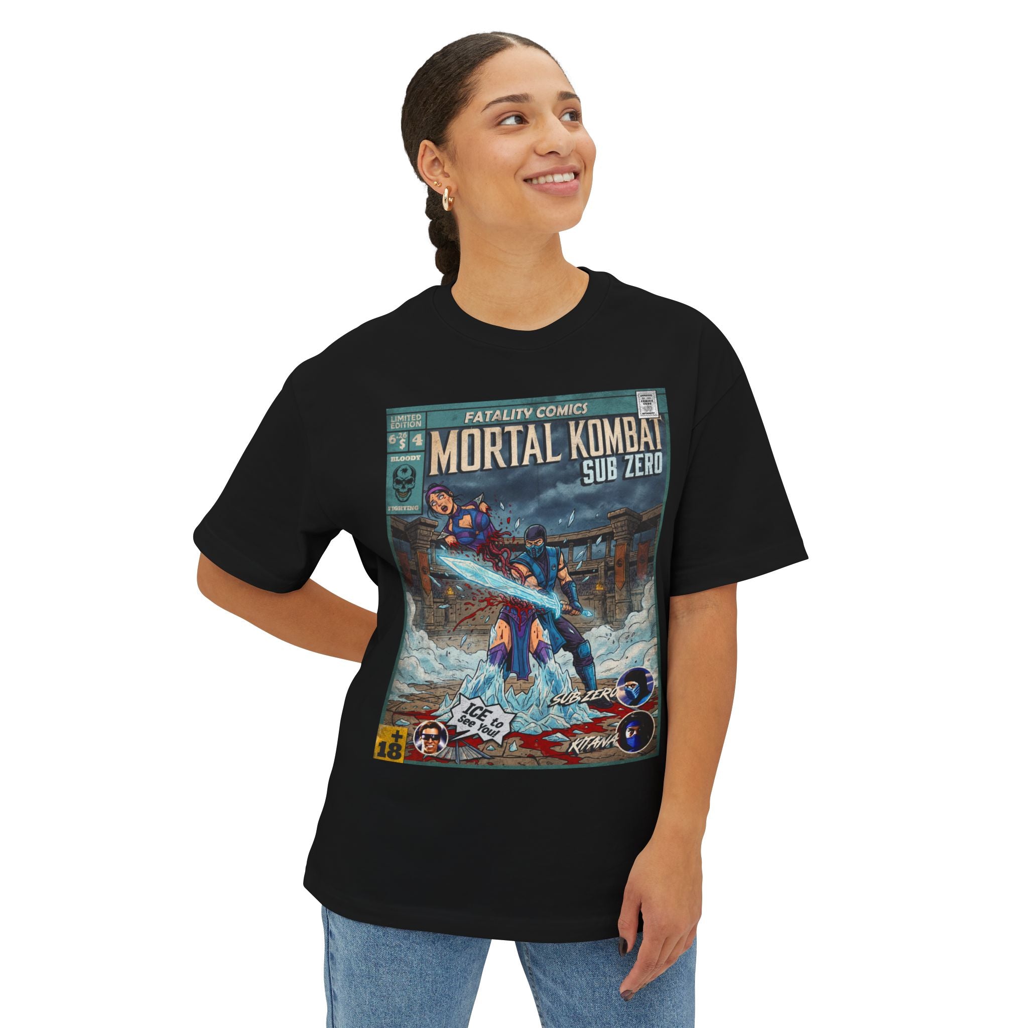 Sub-Zero Comic Cover Oversized T-Shirt