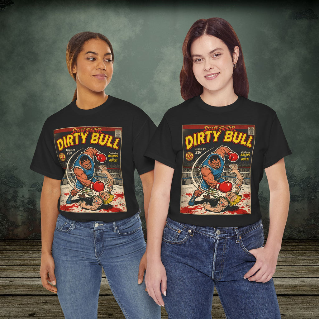 Street Fighter | Dirty Bull | Vintage Retro Gaming T-Shirt