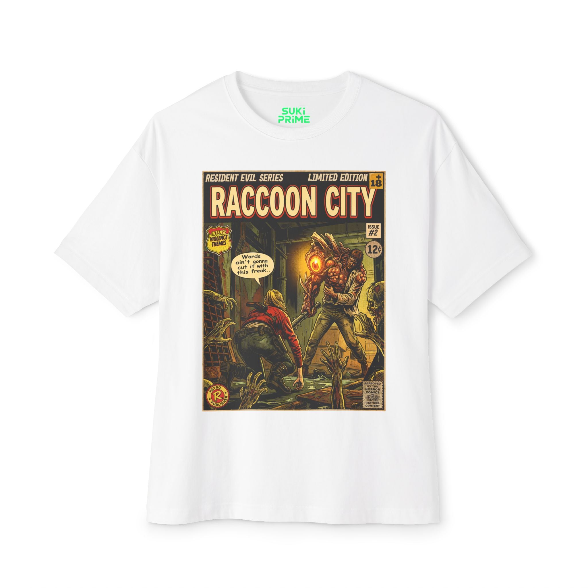 Resident Evil 2 Comic Cover Oversized T-Shirt