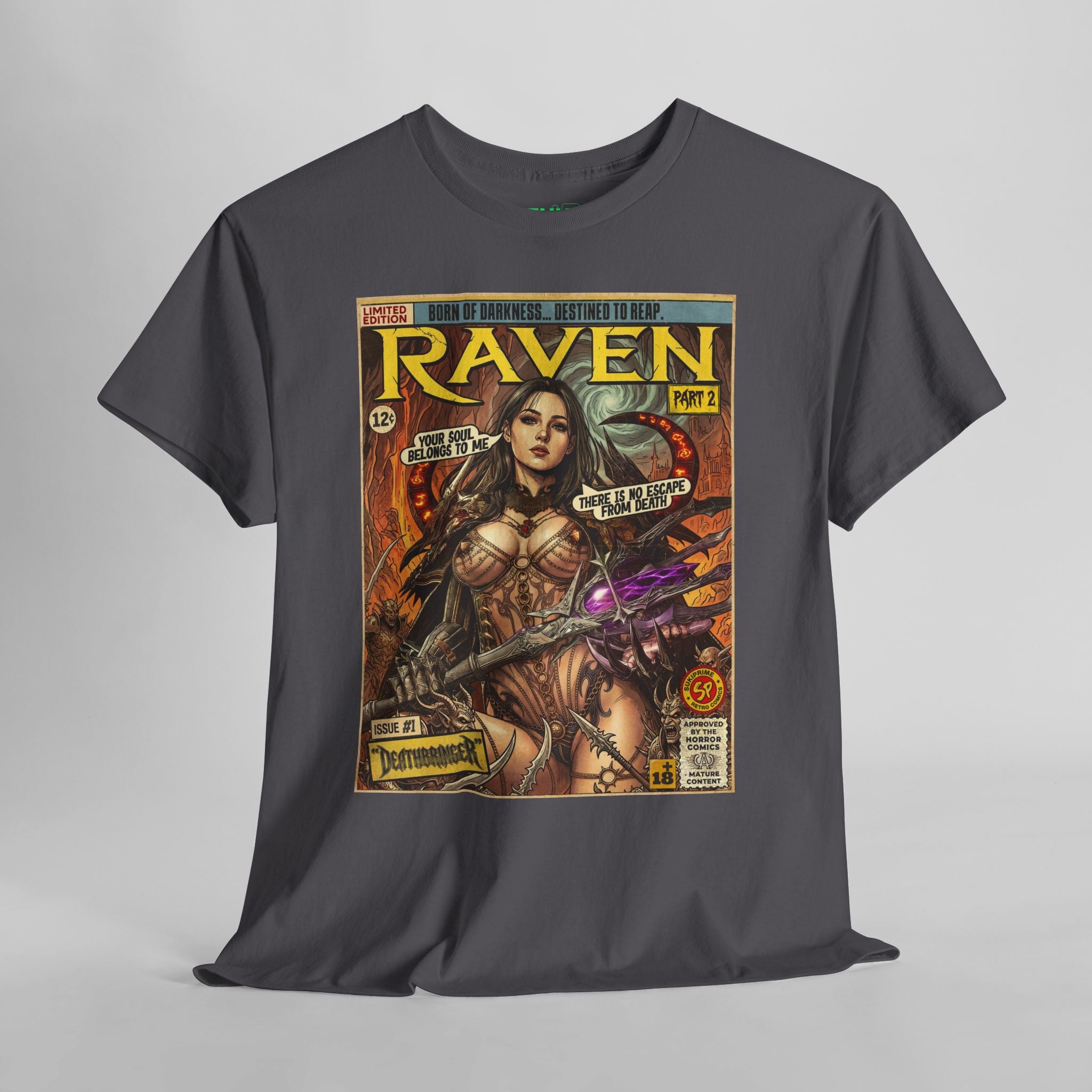 Raven 2 Deathbringer Comic Art T-Shirt