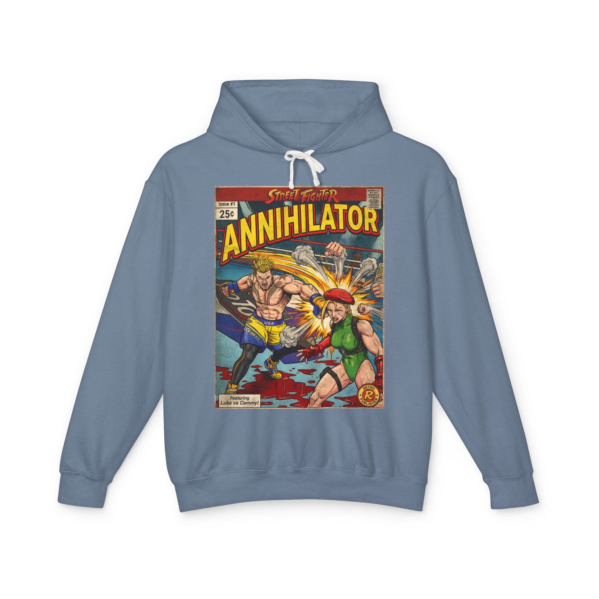 Luke Street Fighter Comic Cover Hoodie
