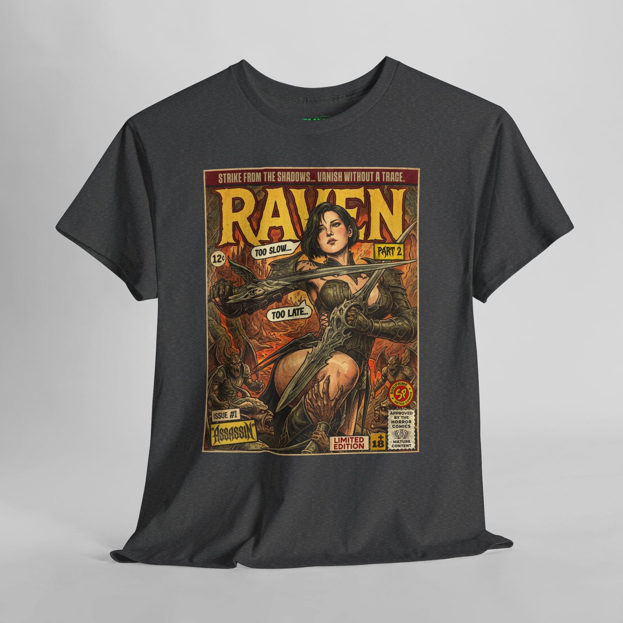 Raven 2 Assassin Comic Art T-Shirt