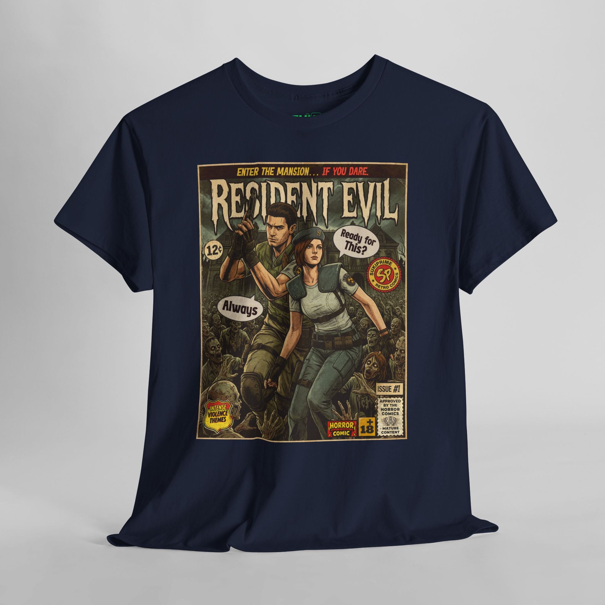 Resident Evil Jill and Chris Comic Cover T-Shirt