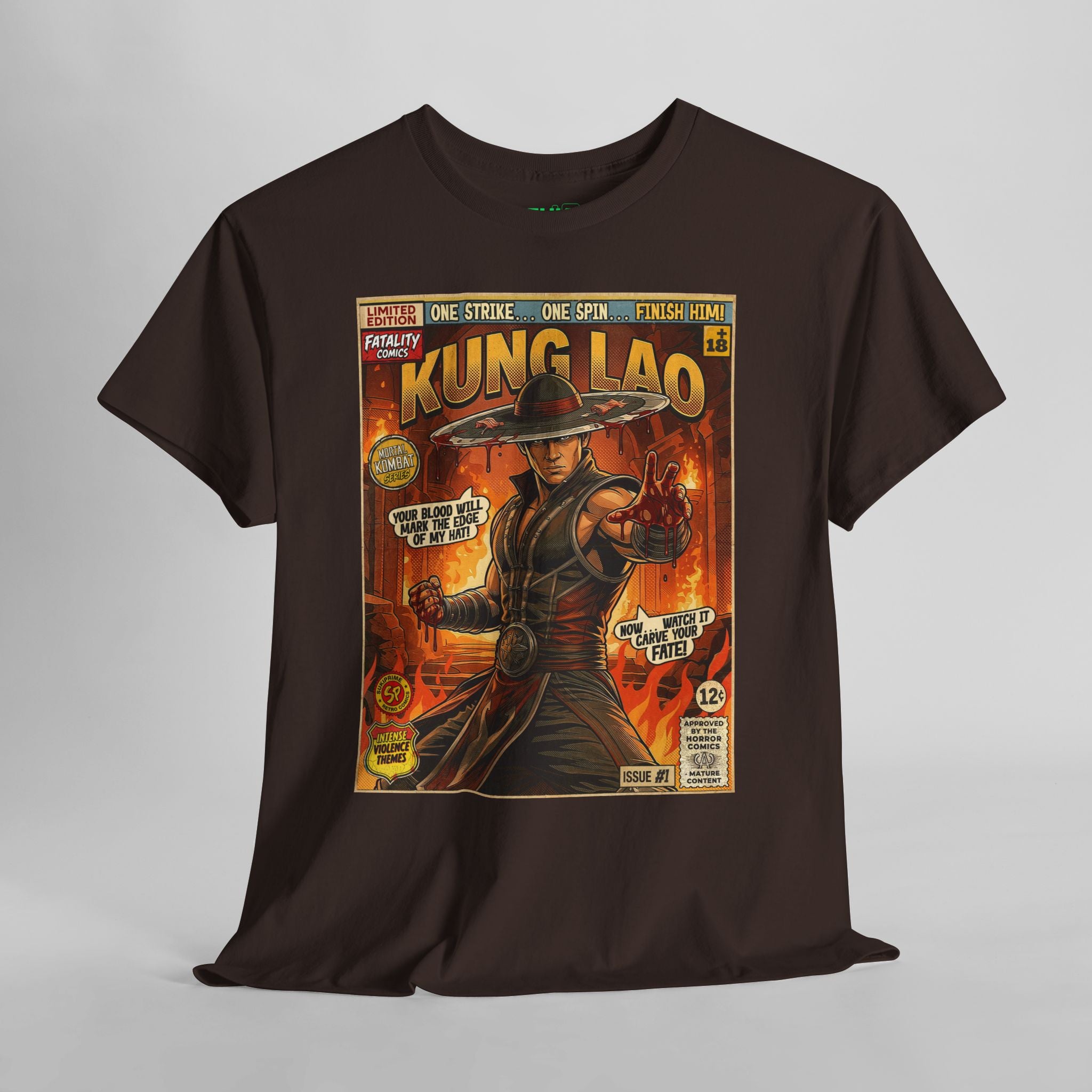 Kung Lao Mortal Kombat Comic Art T-Shirt