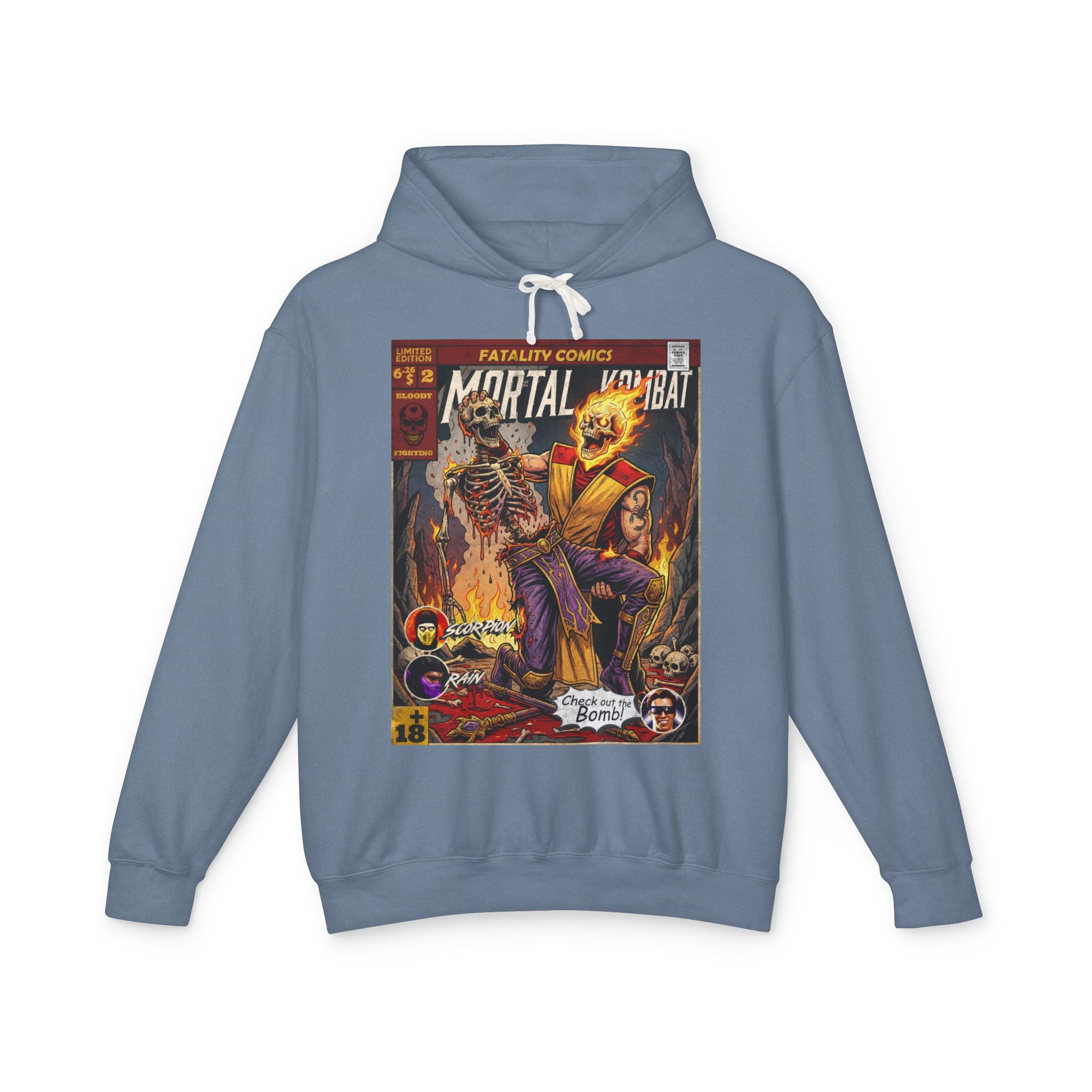 Scorpion Mortal Kombat Comic Cover Hoodie
