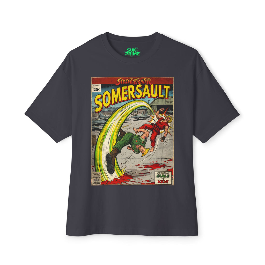 Guile Street Fighter Comic Cover Oversized T-Shirt