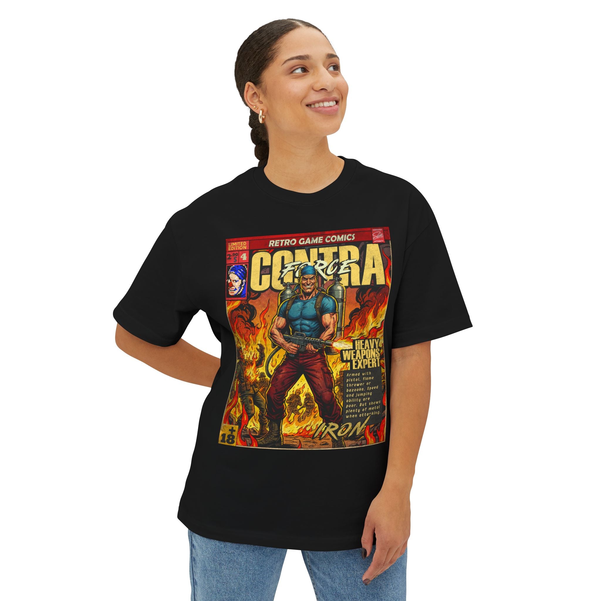 Contra Force Comic Cover Oversized T-Shirt