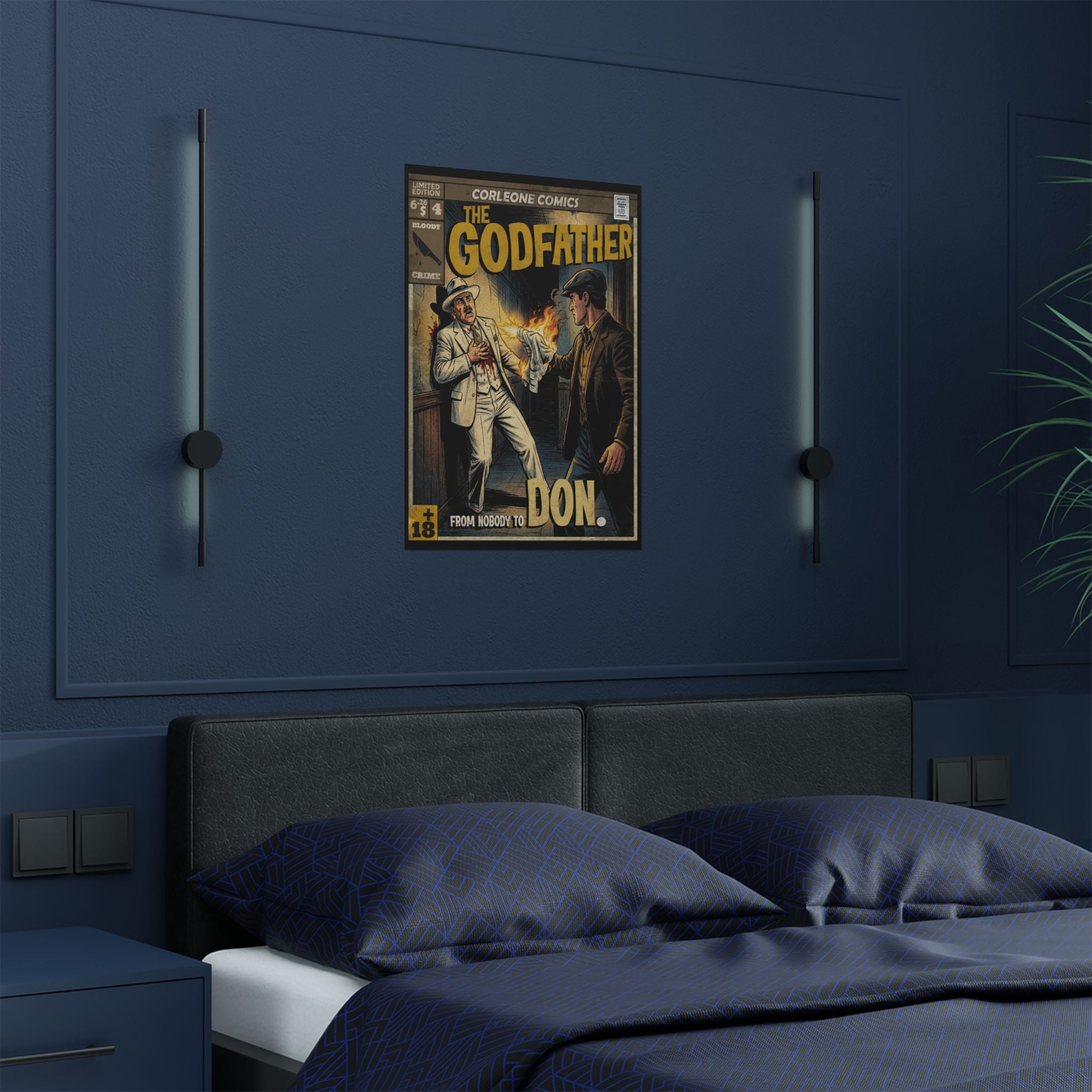 The Godfather Movie Comic Satin Poster (300gsm) 18″ x 24″ (Vertical)