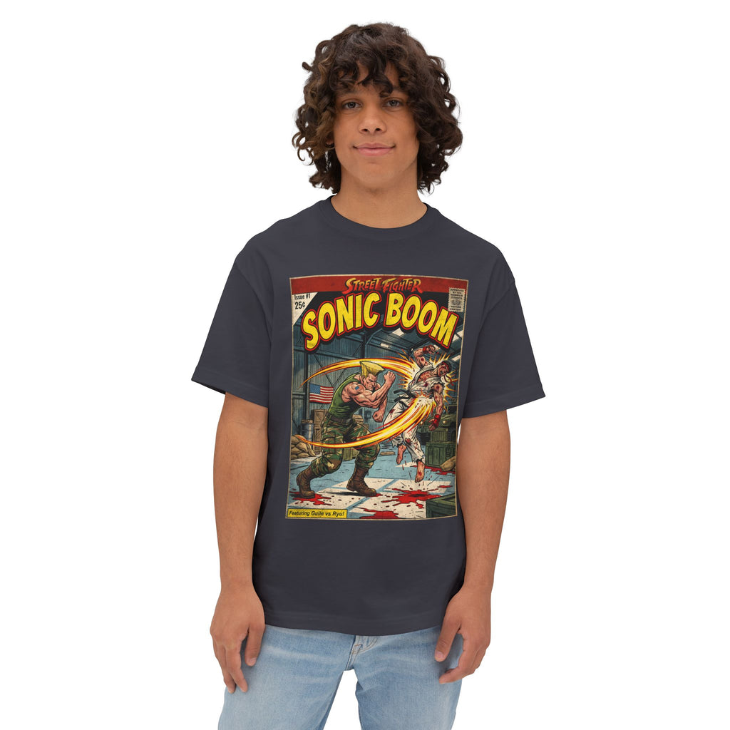 Guile Street Fighter Comic Cover Oversized T-Shirt