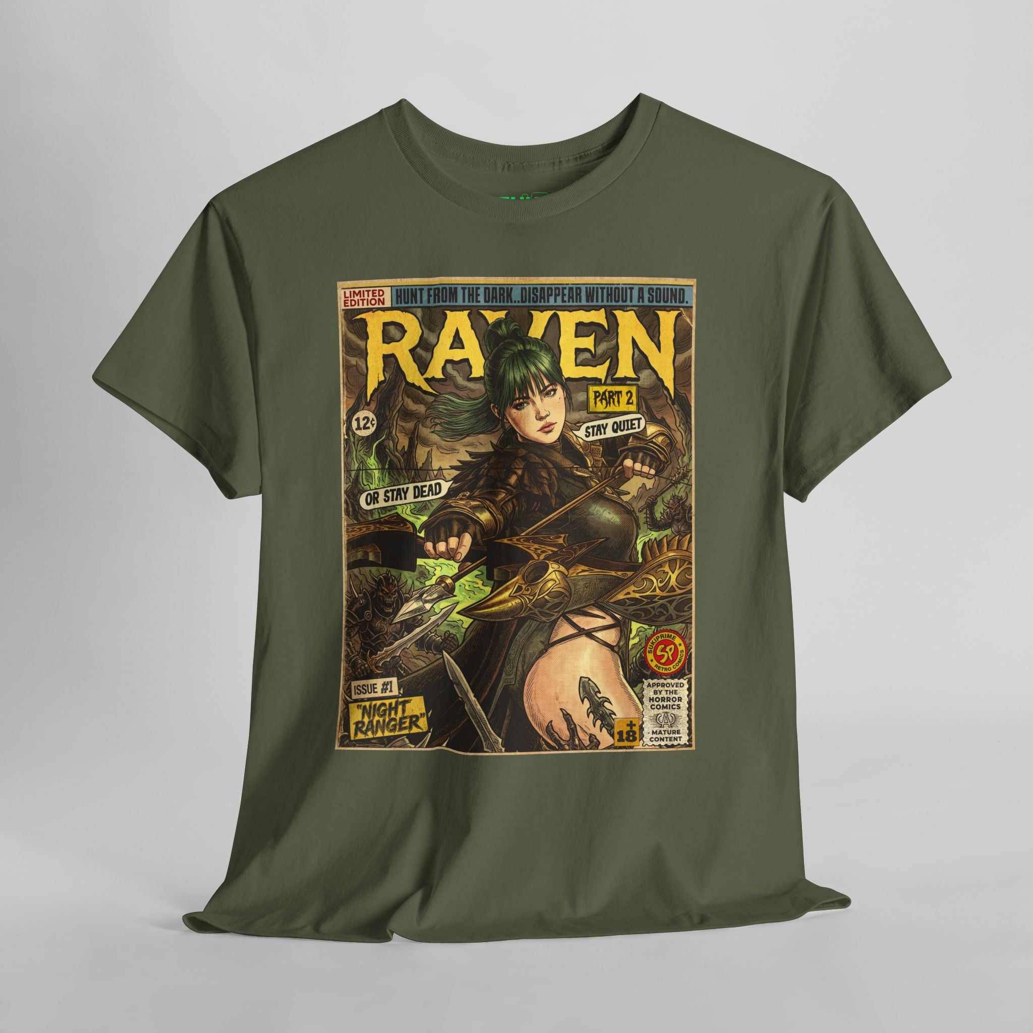 Raven 2 Night Ranger Comic Art T-Shirt