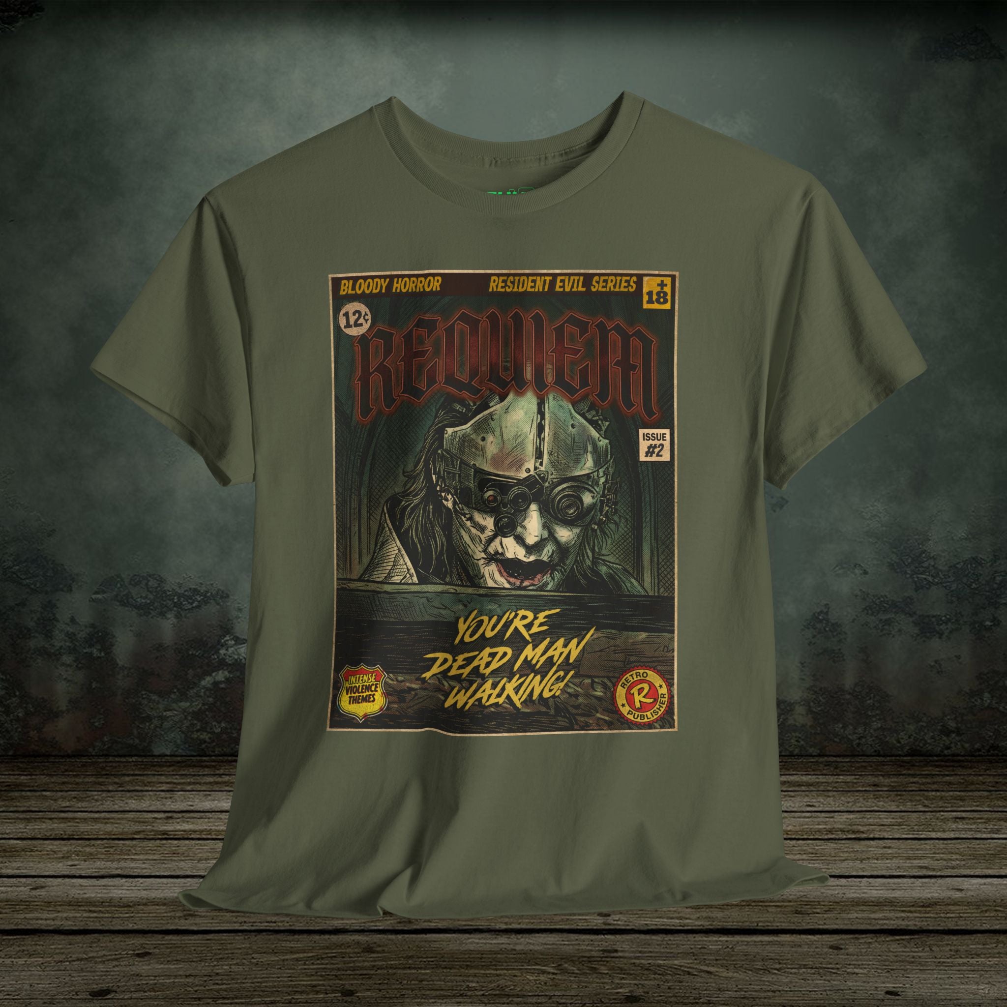 Resident Evil Requiem | Vintage Retro Gaming T-Shirt