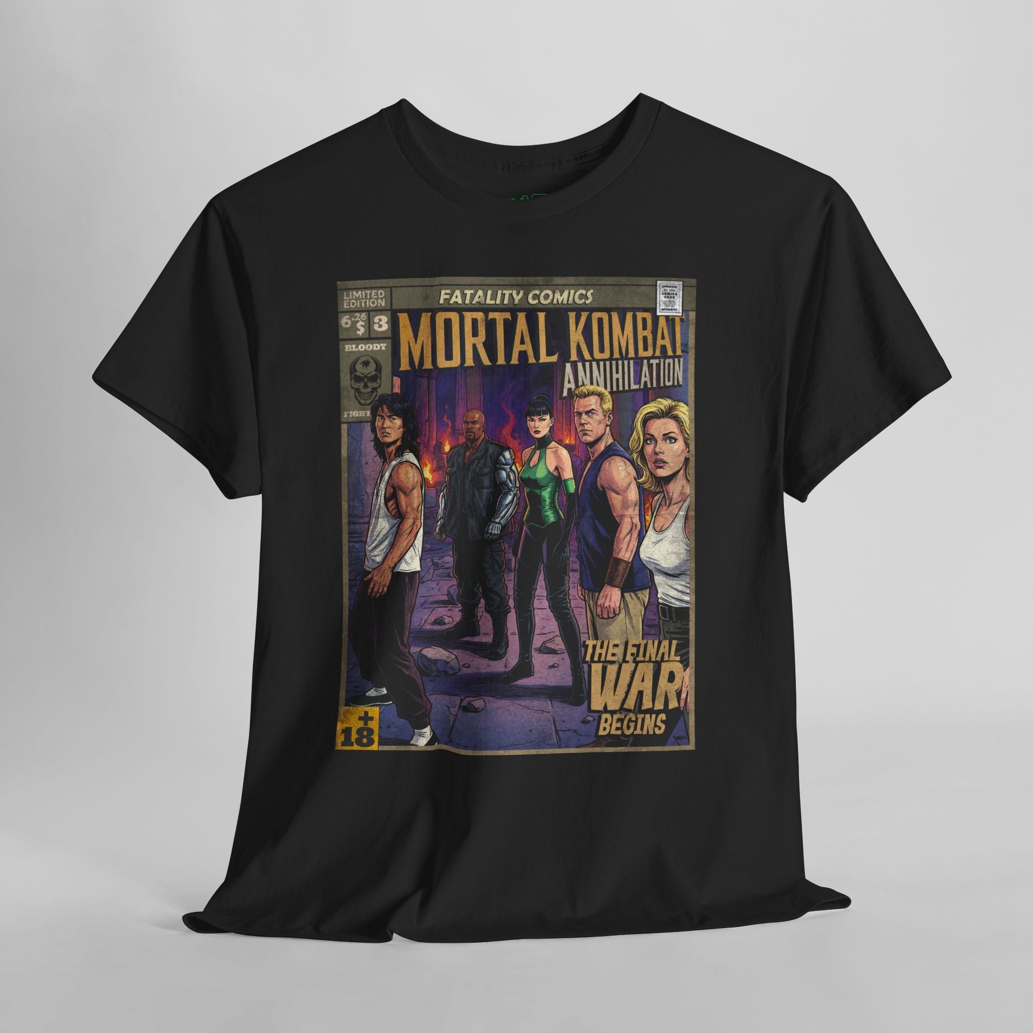 Mortal Kombat Vintage Retro Comic Cover T-Shirt