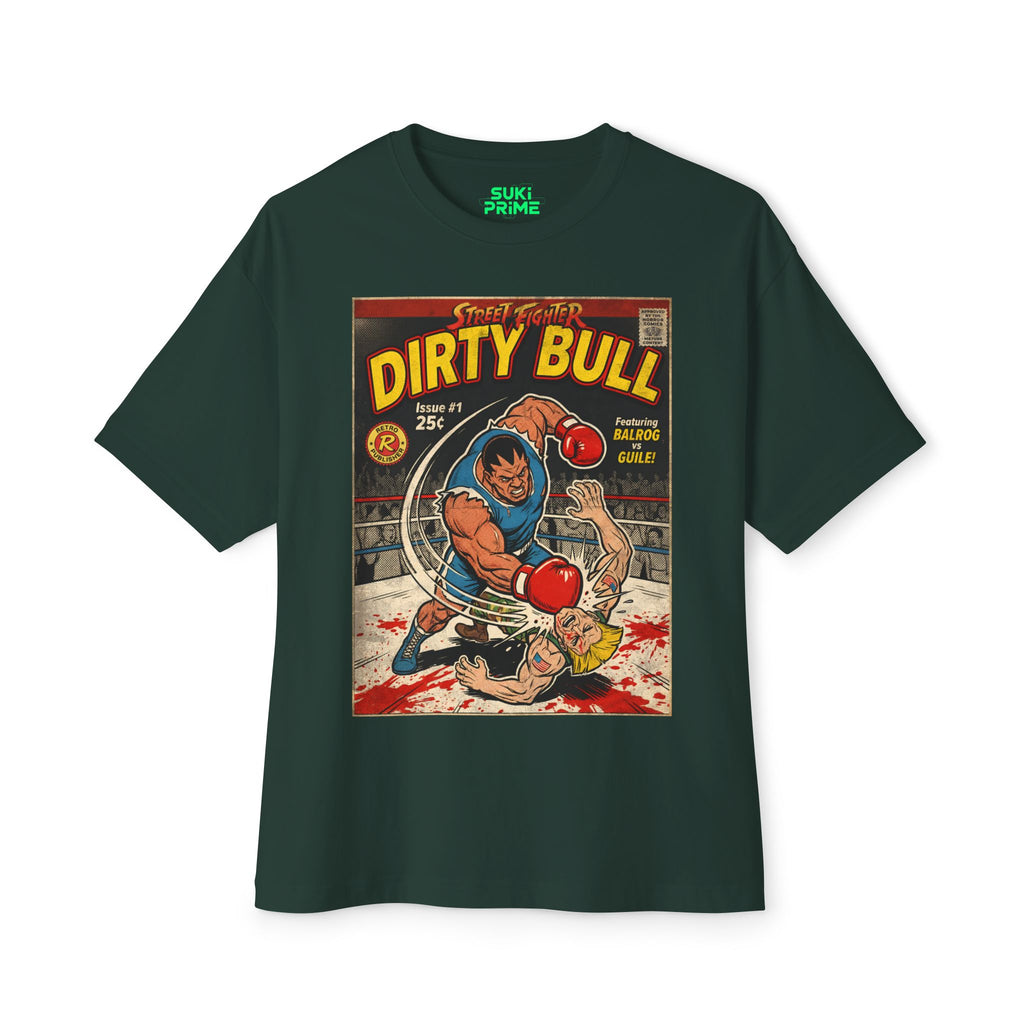 Dirty Bull Street Fighter Comic Cover Oversized T-Shirt