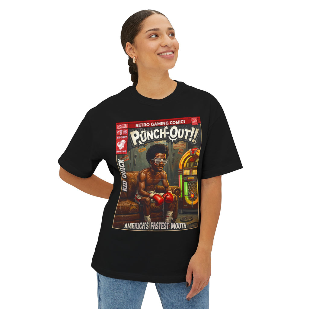 Punch-Out Kid Quick Comic Cover Oversized T-Shirt