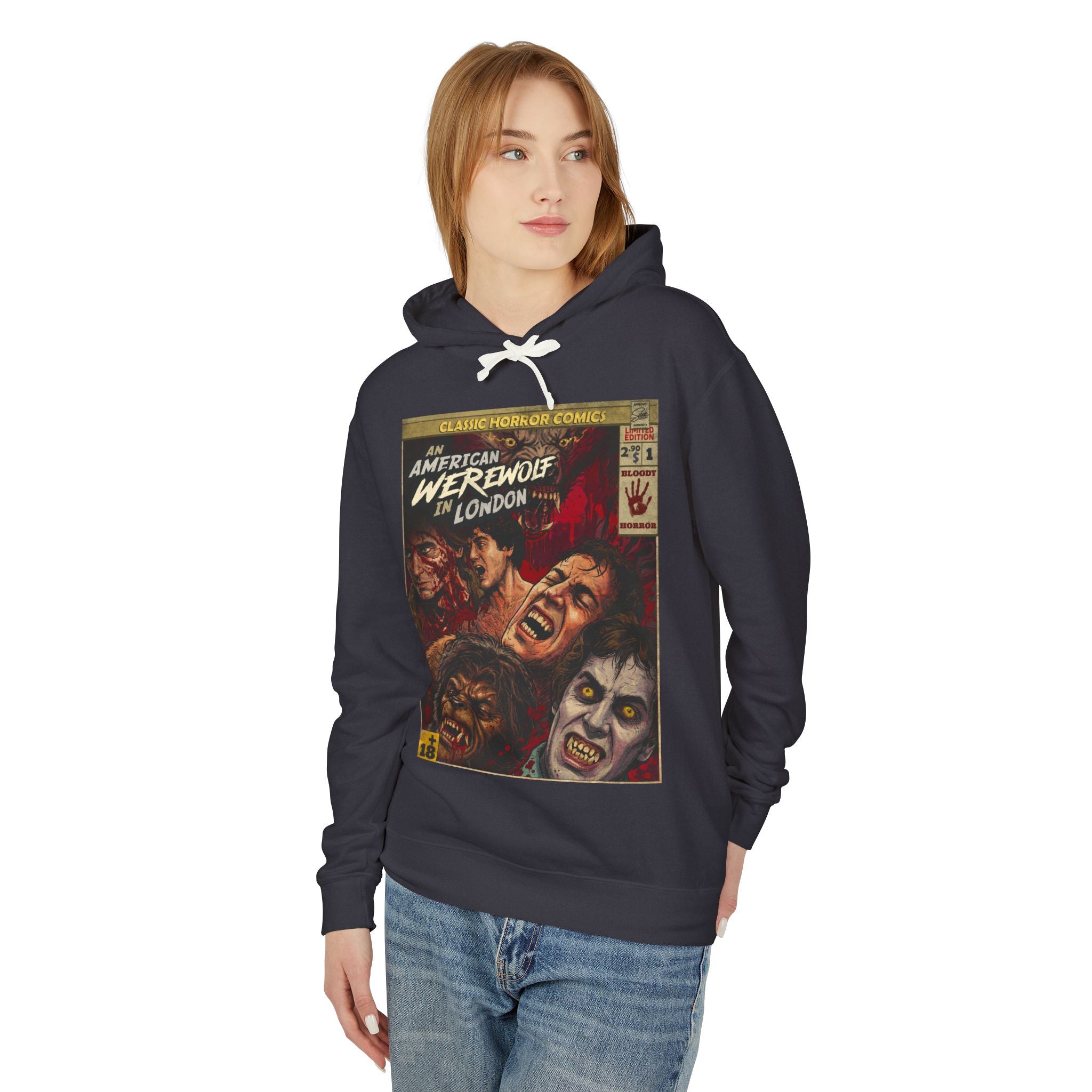 An American Werewolf in London Movie Comic Cover Hoodie