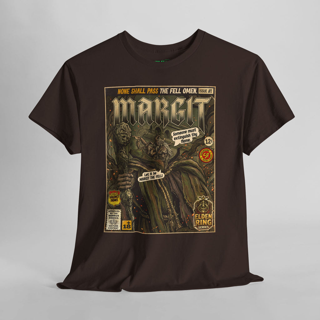Dark chocolate Margit Elden Ring Comic Art T-Shirt by SukiPrime