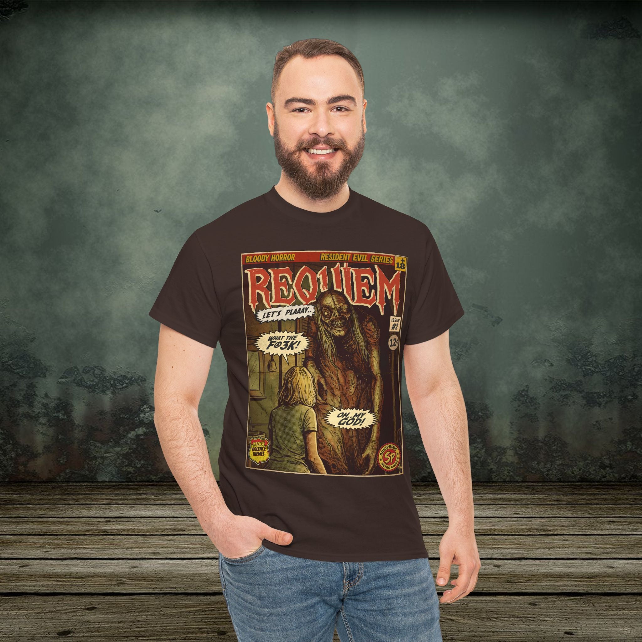Resident Evil Requiem | Vintage Retro Gaming T-Shirt