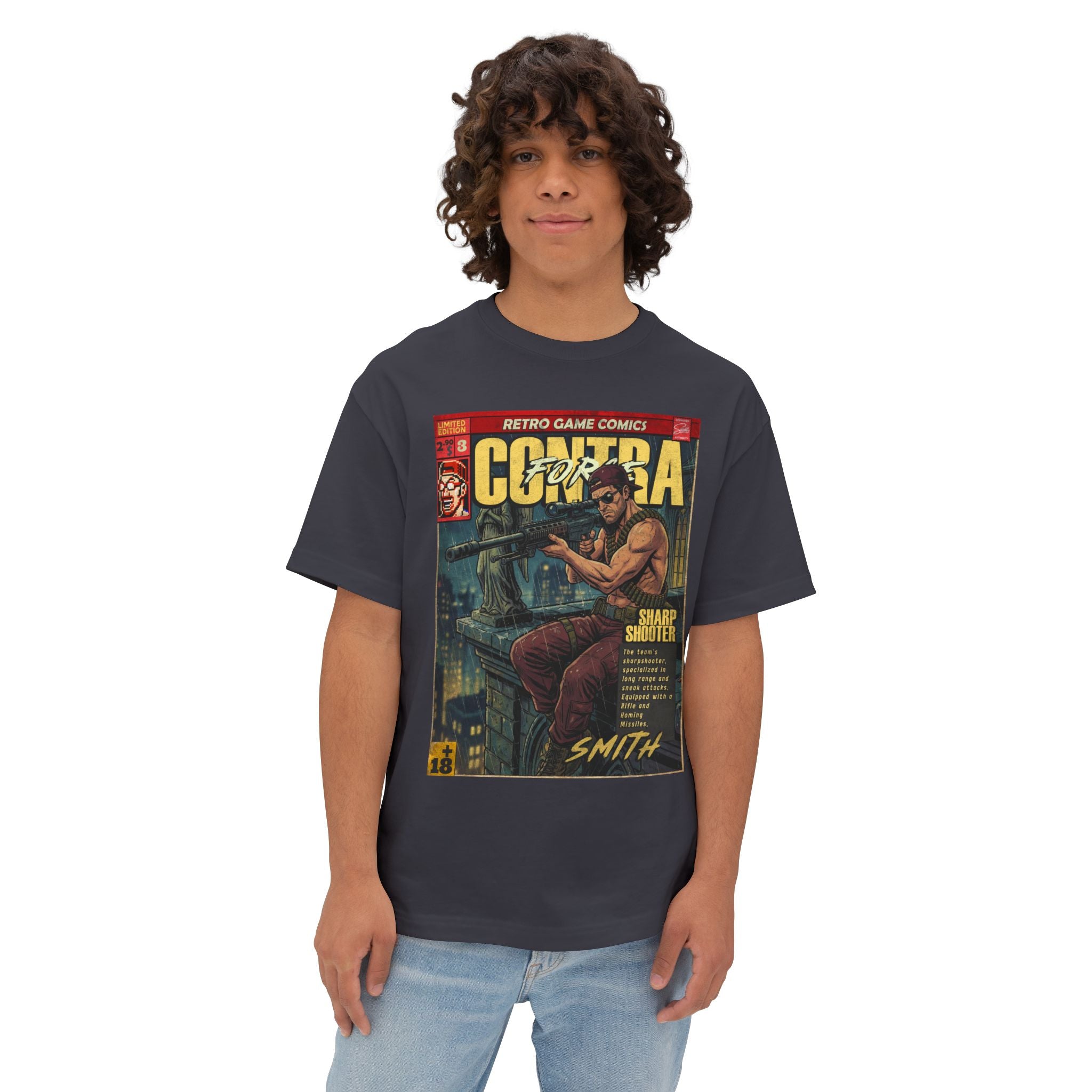 Contra Force Comic Cover Oversized T-Shirt