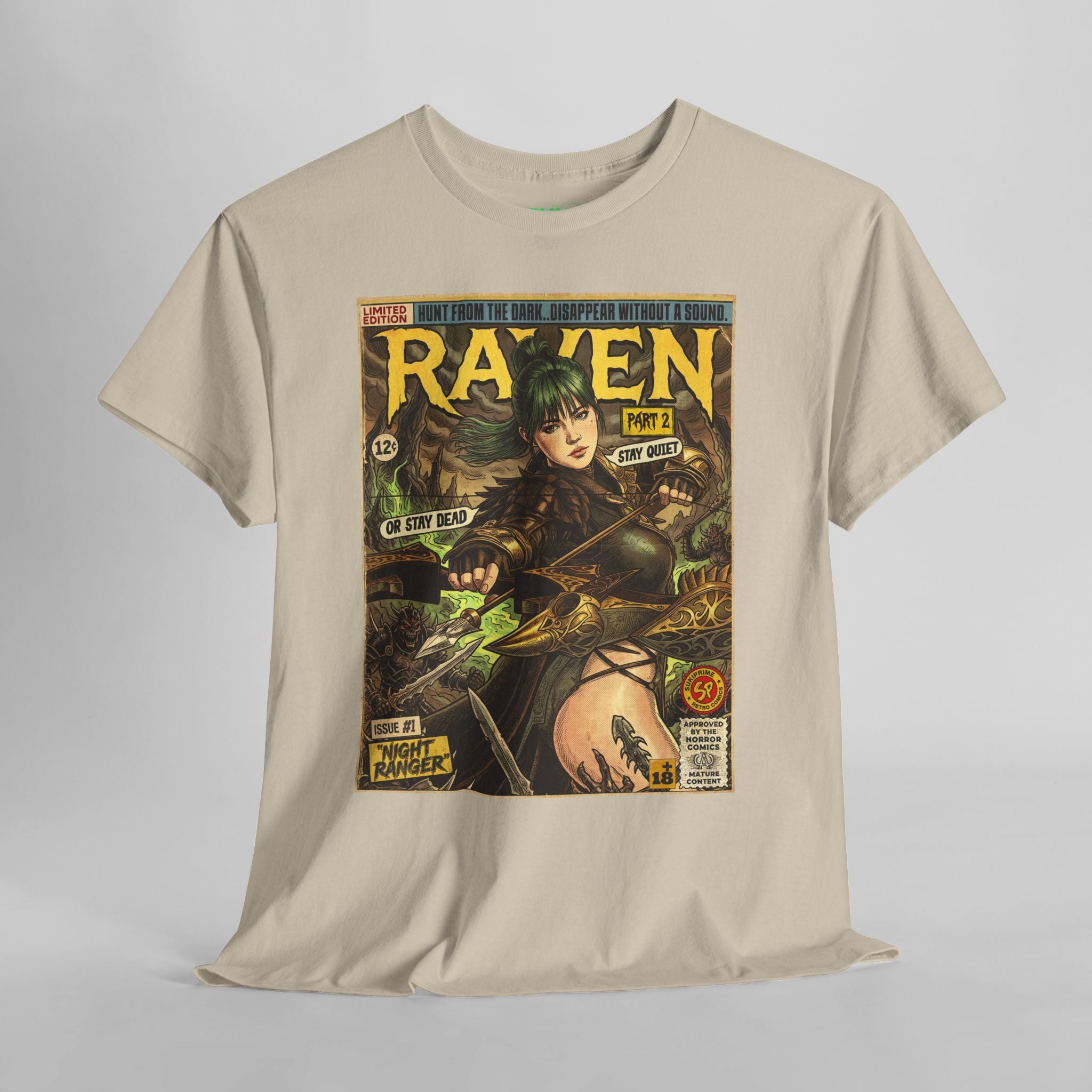 Raven 2 Night Ranger Comic Art T-Shirt
