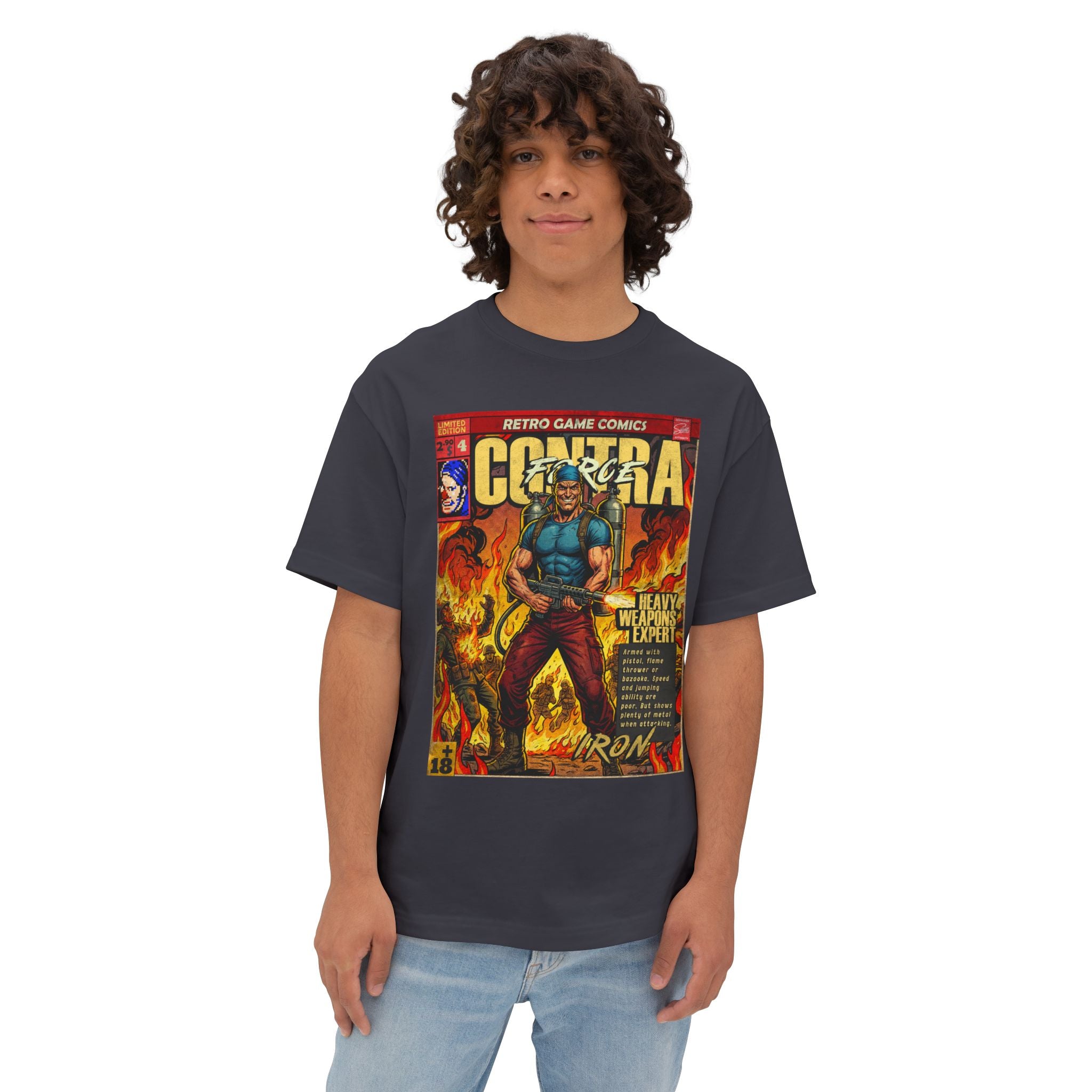 Contra Force Comic Cover Oversized T-Shirt