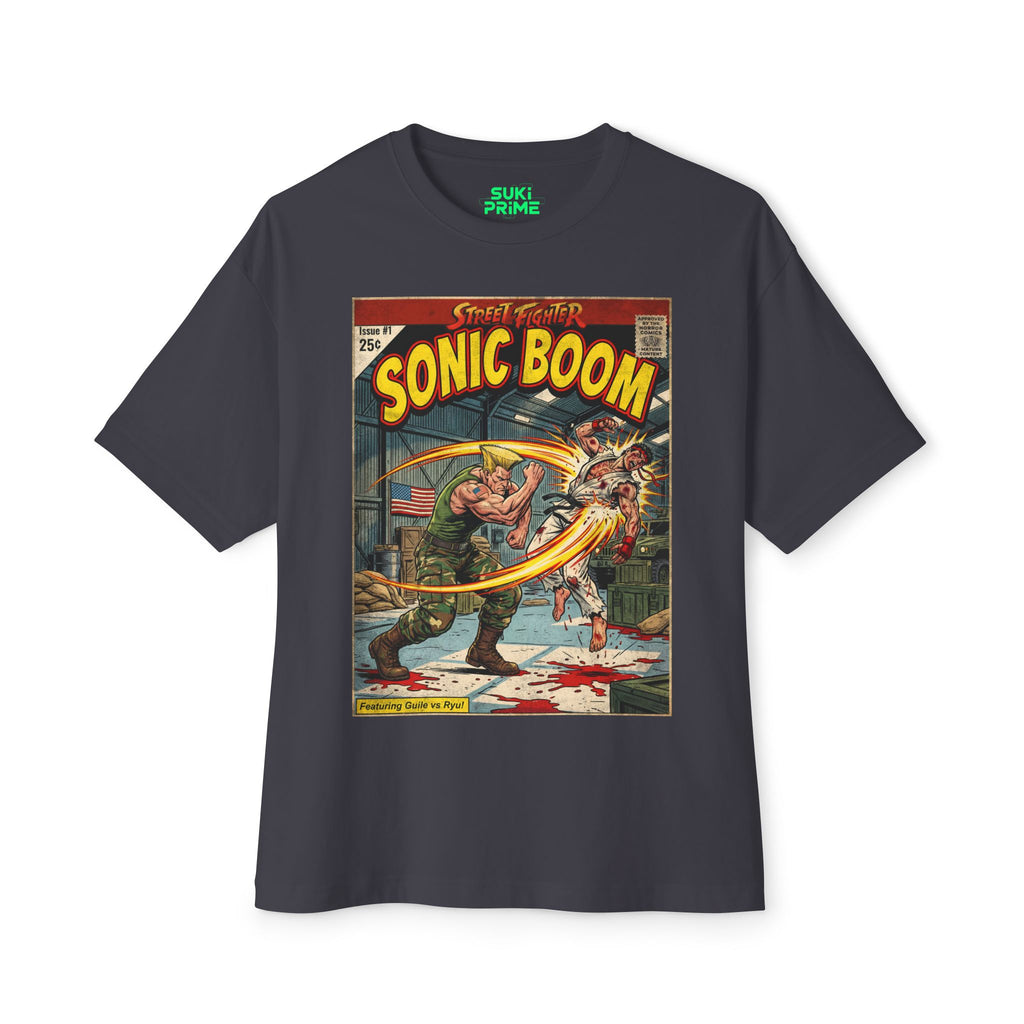 Guile Street Fighter Comic Cover Oversized T-Shirt