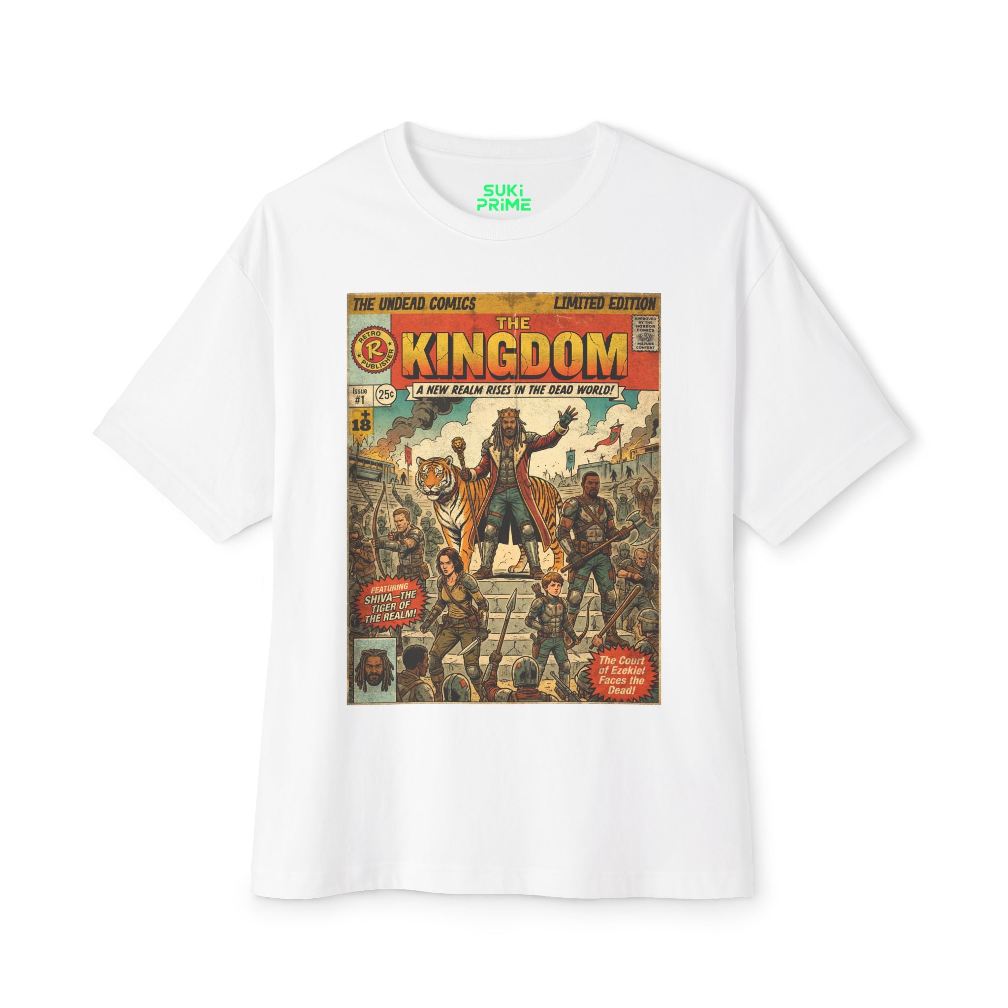 The Kingdom Comic Cover Oversized T‑Shirt