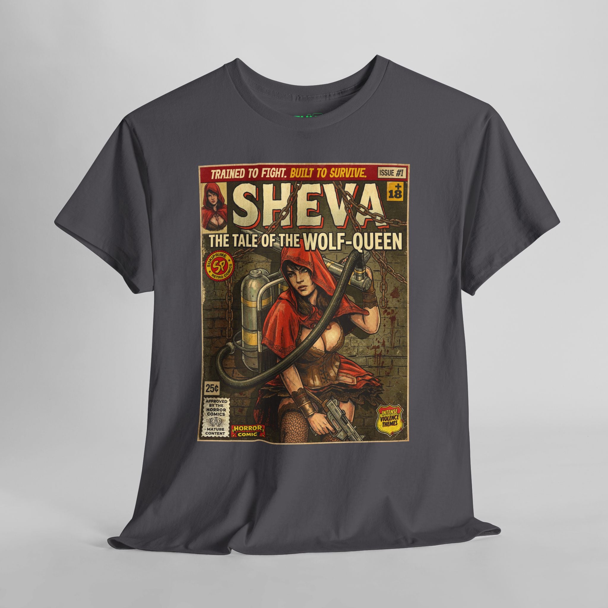 Resident Evil Sheva Comic Art T-Shirt. Retro vintage comic art themed gaming t-shirt by SukiPrime
