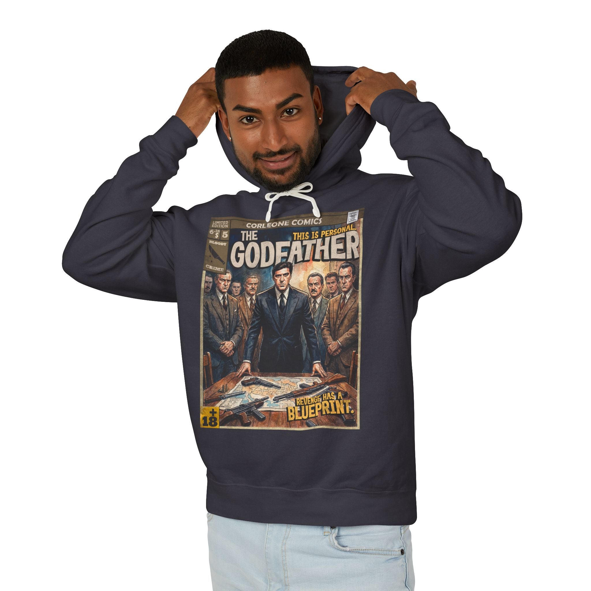 The Godfather Movie Comic Cover Hoodie