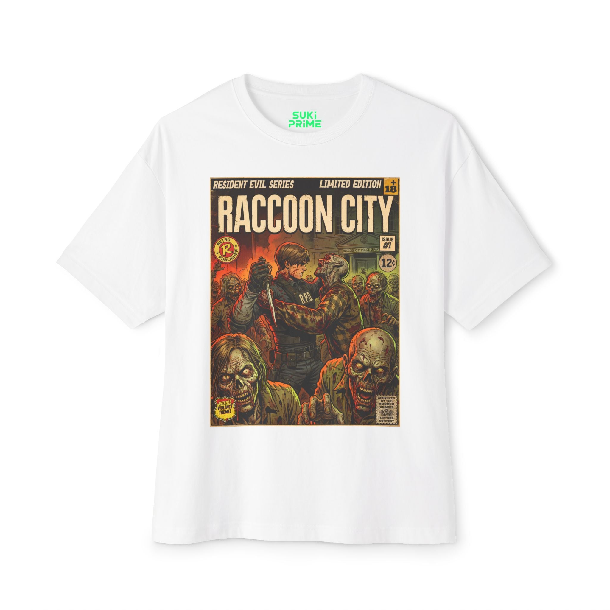 Resident Evil 2 Comic Cover Oversized T-Shirt