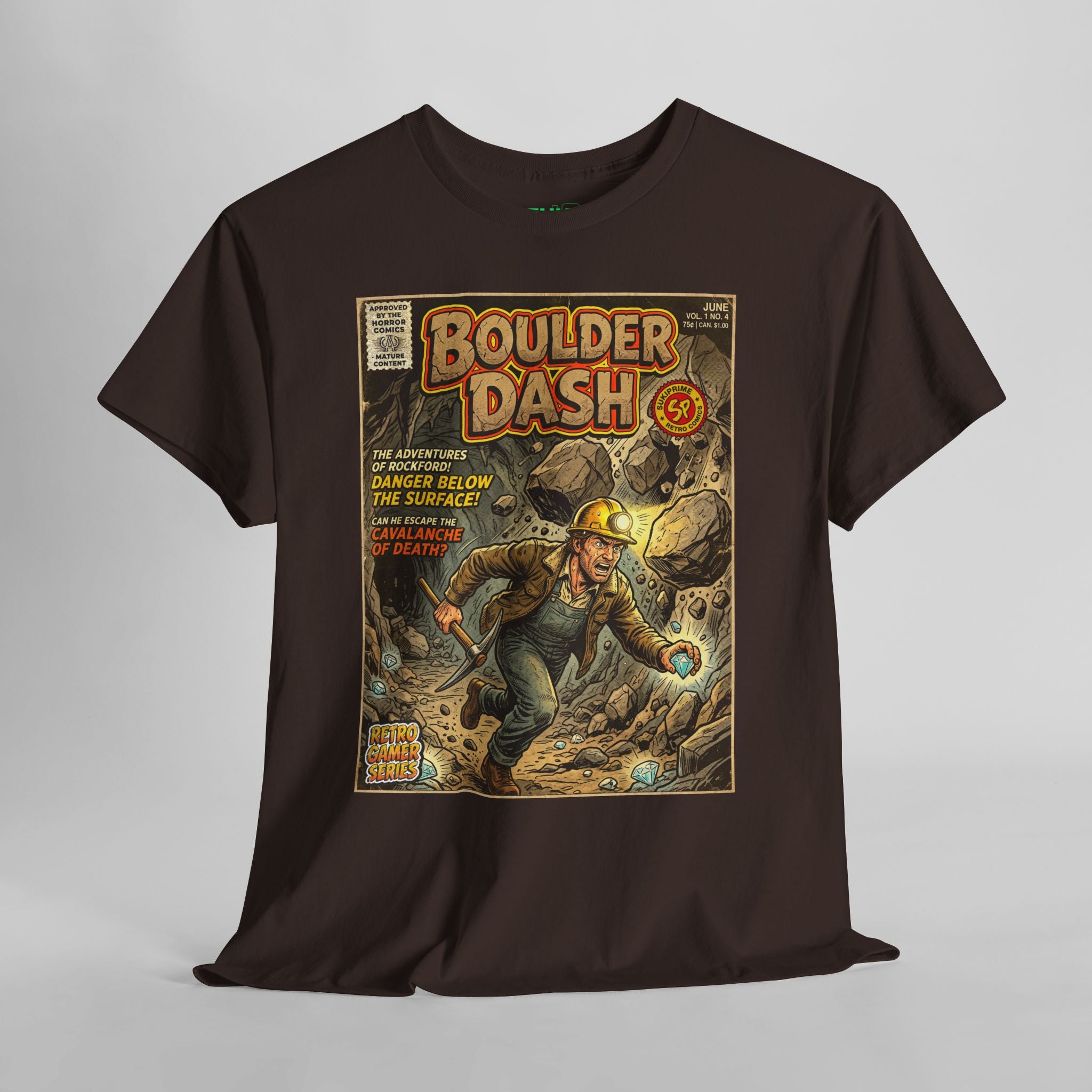 Boulder Dash Comic Art T-Shirt