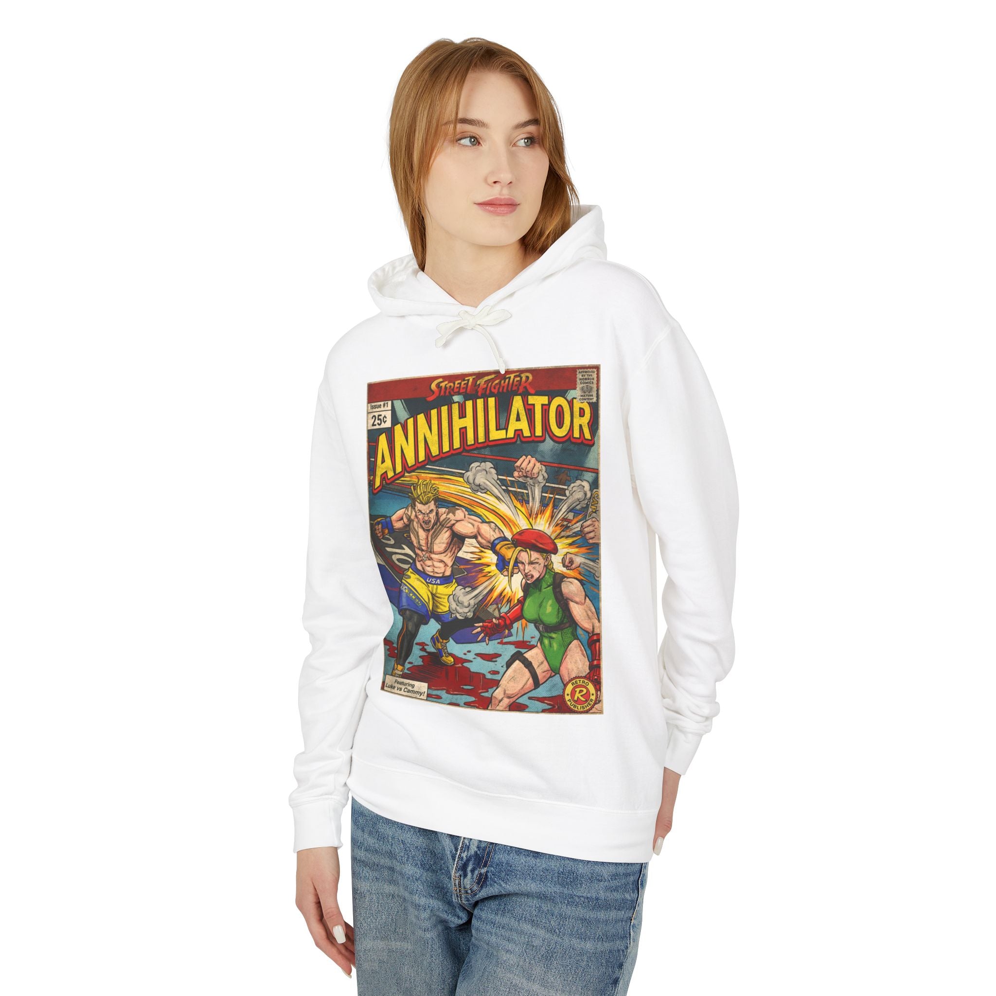 Luke Street Fighter Comic Cover Hoodie