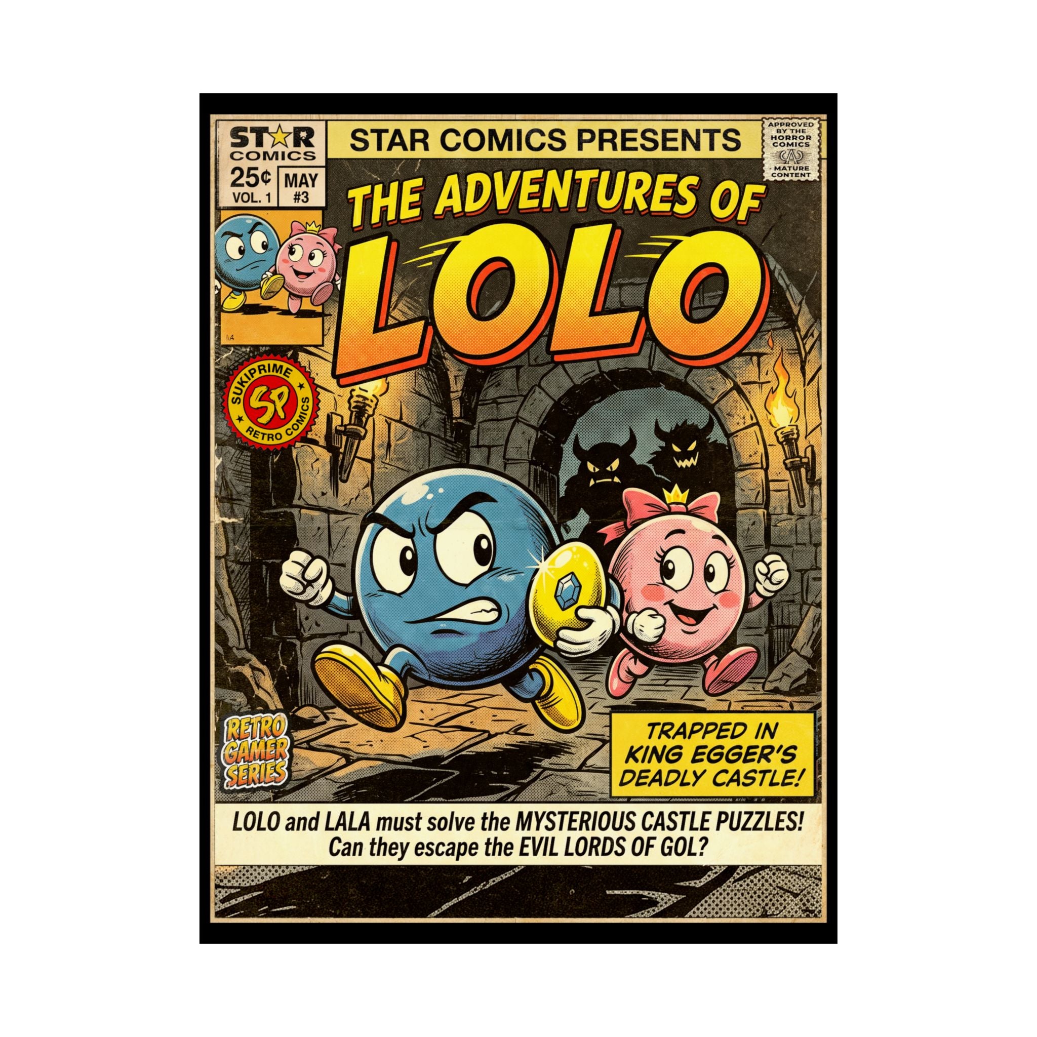The Adventures of Lolo Comic Art Poster by SukiPrime