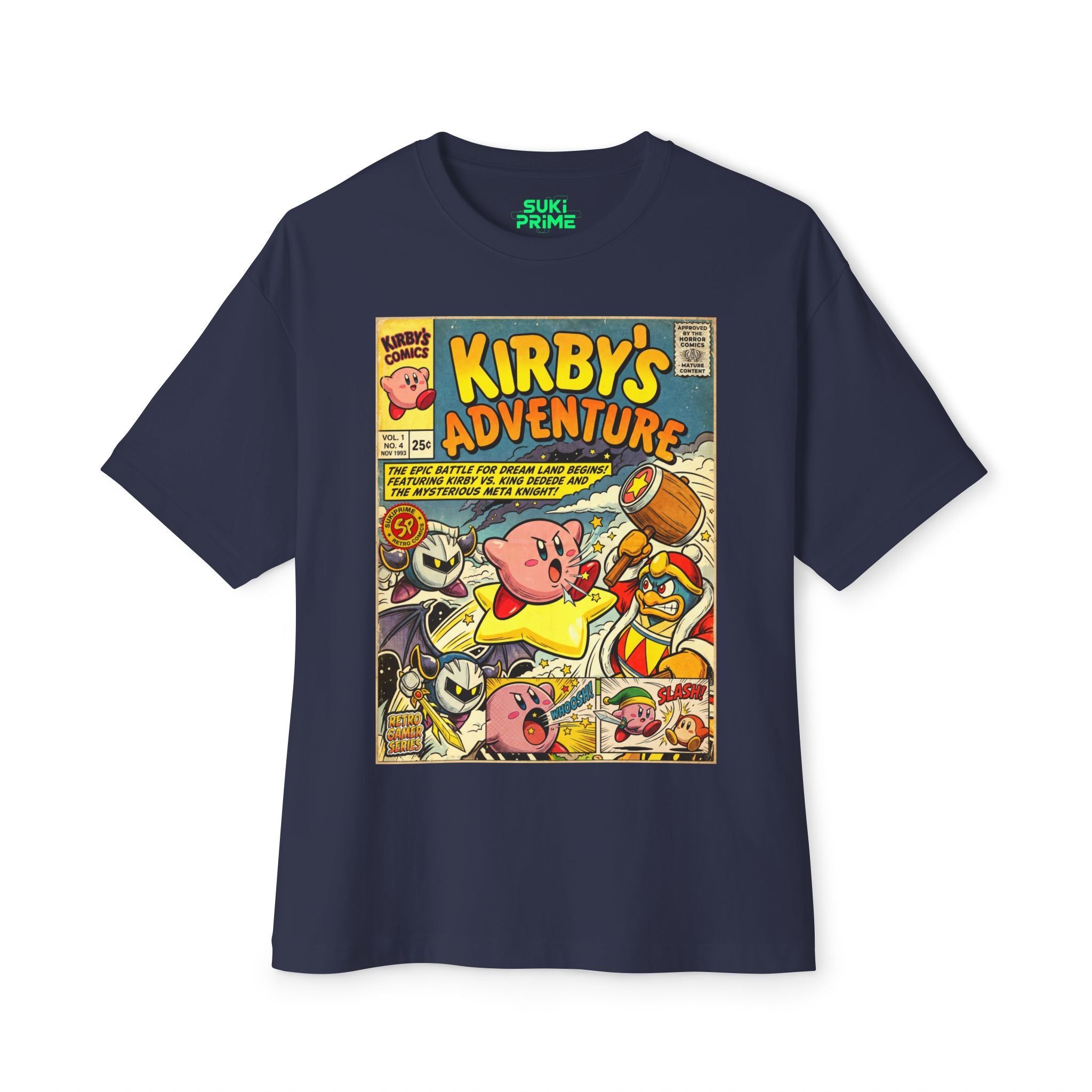 Kirby's Adventure Comic Art Oversized T-Shirt