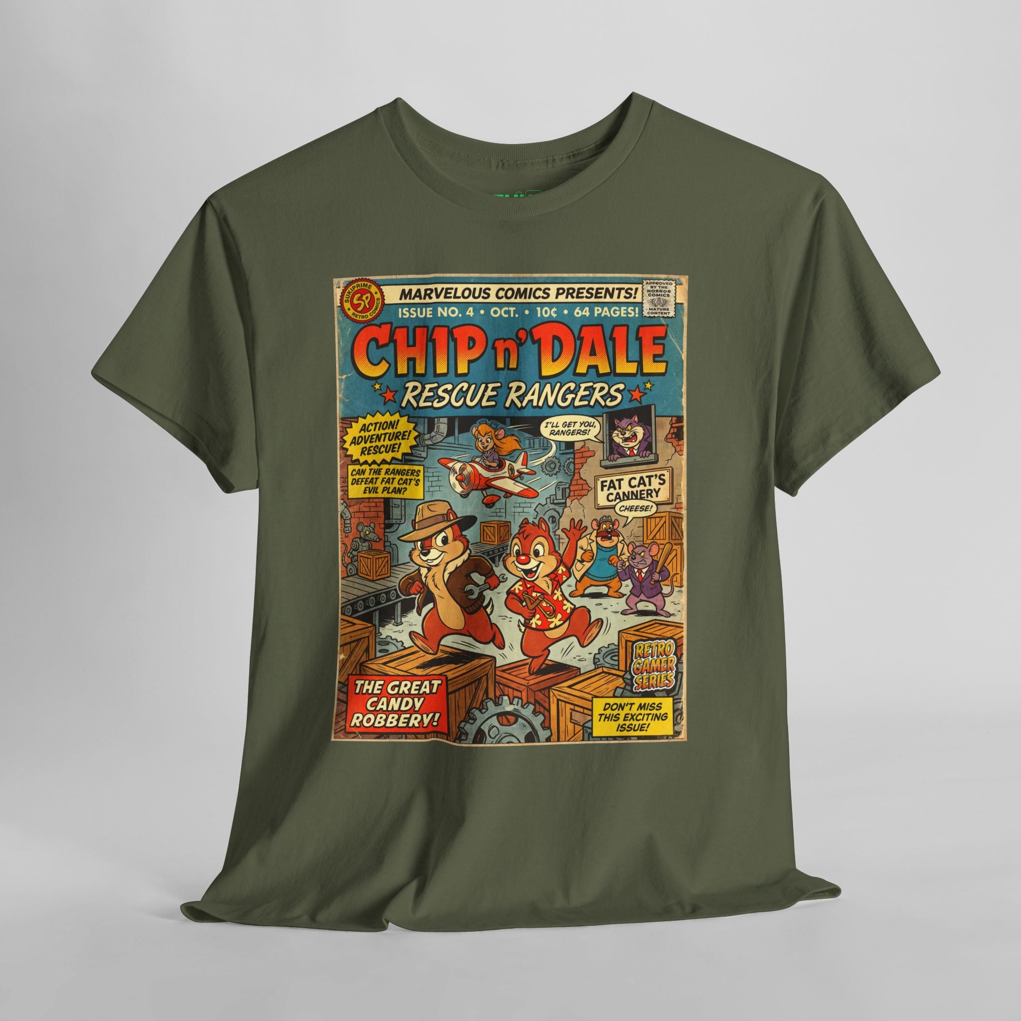 Chip 'n Dale Rescue Rangers Comic Art T-Shirt