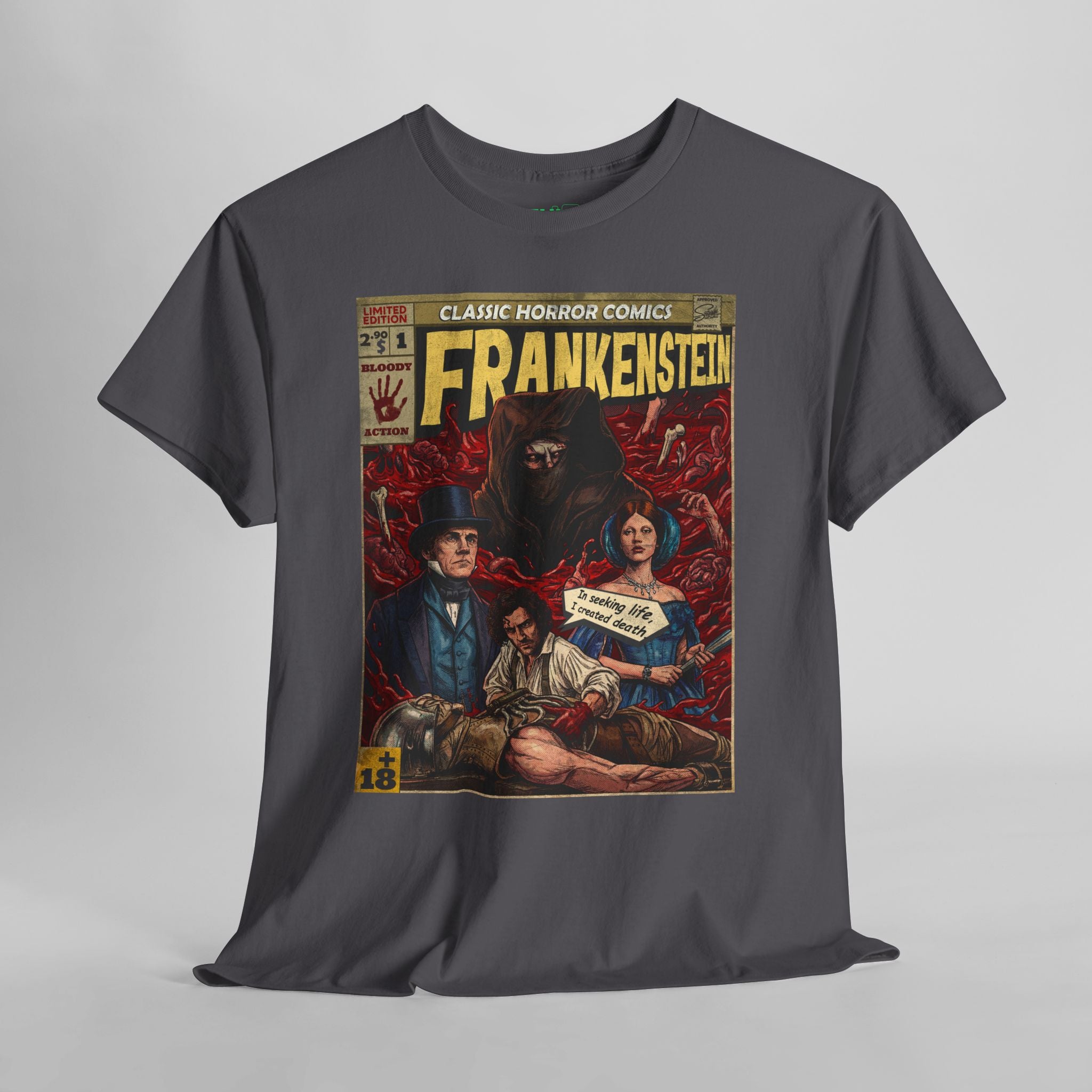 Frankenstein Vintage Retro Comic Cover T-Shirt