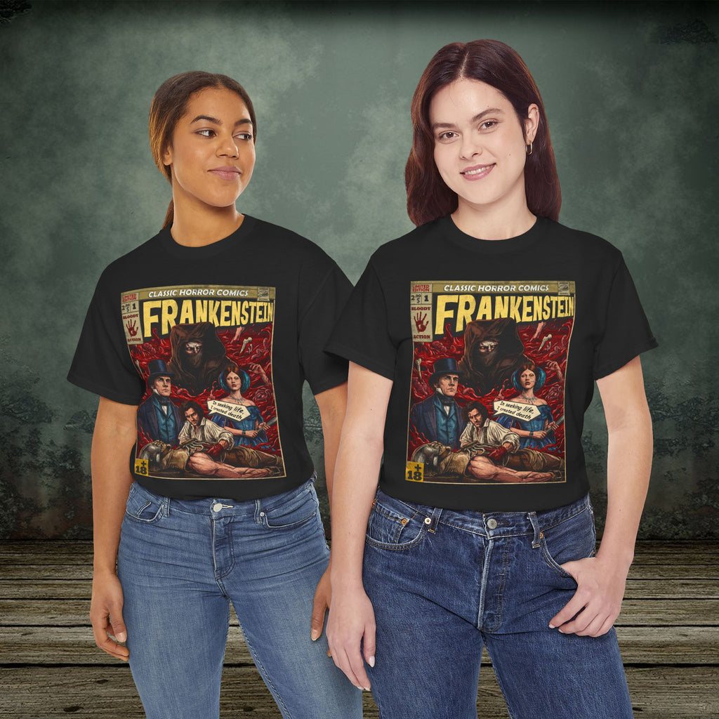Frankenstein Vintage Retro Comic Cover T-Shirt