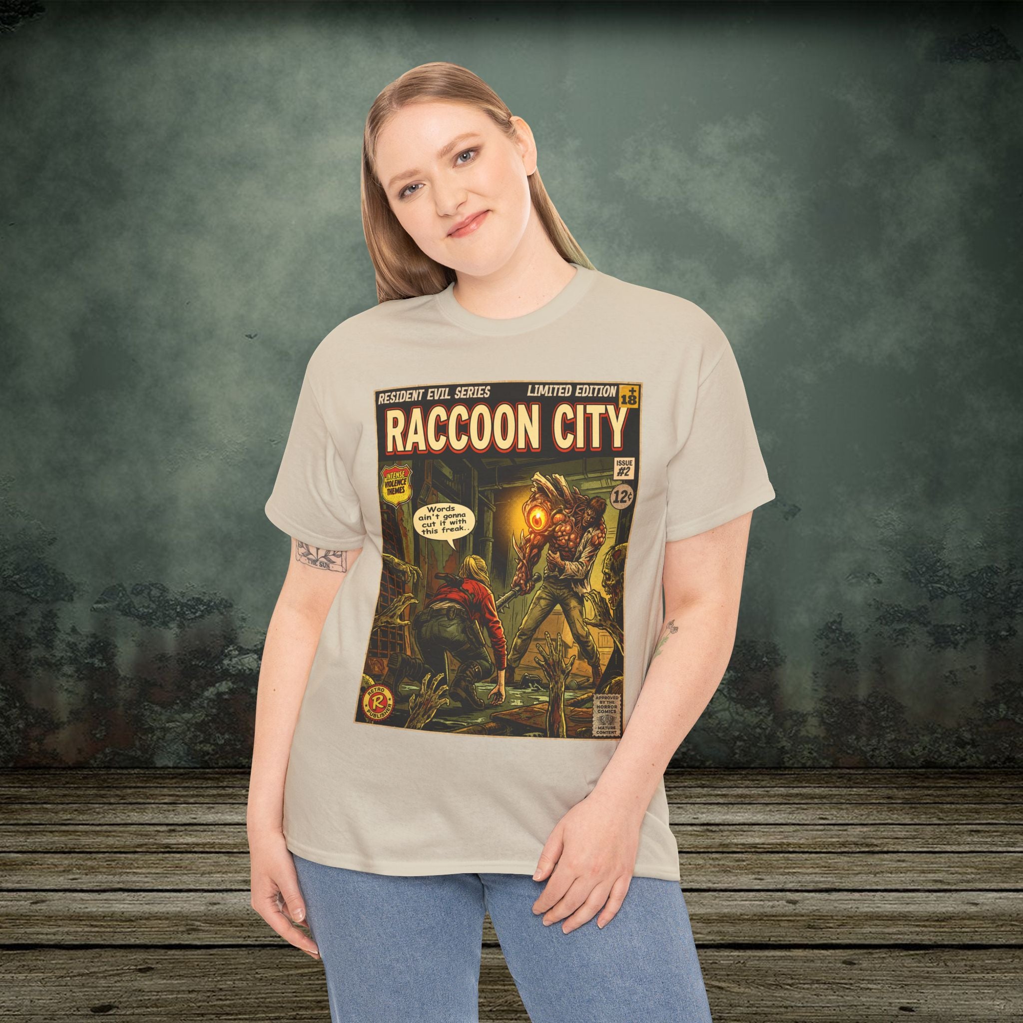 Resident Evil 2 Vintage Comic Art Gaming T-Shirt