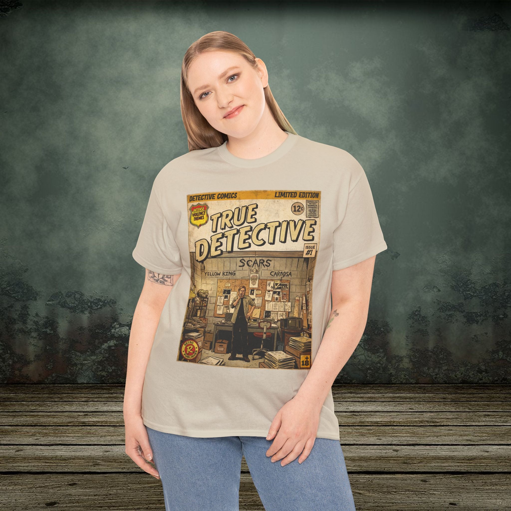 True Detective Comic Art T-Shirt