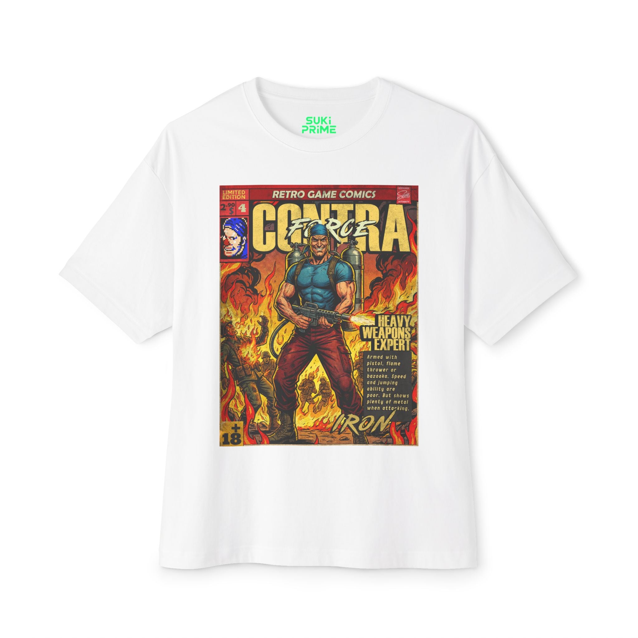 Contra Force Comic Cover Oversized T-Shirt