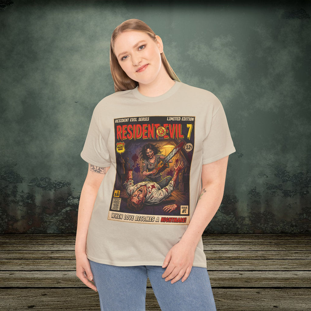 Resident Evil 7 Vintage Comic Art Gaming T-Shirt