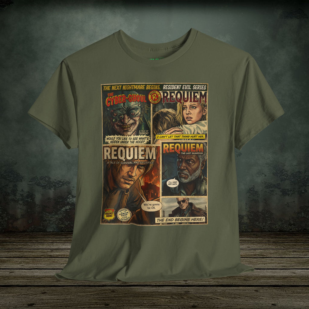 Resident Evil Requiem | Vintage Retro Gaming T-Shirt