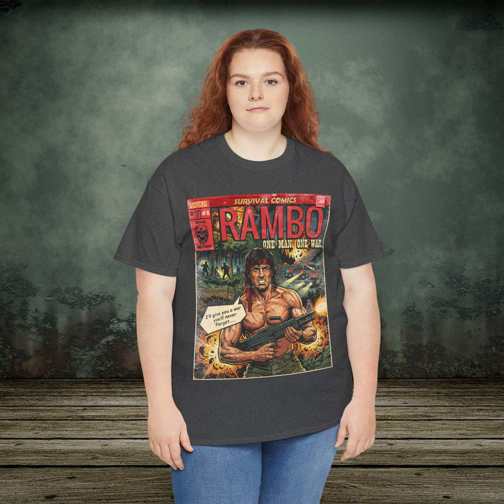 Rambo Vintage Retro Comic Cover T-Shirt