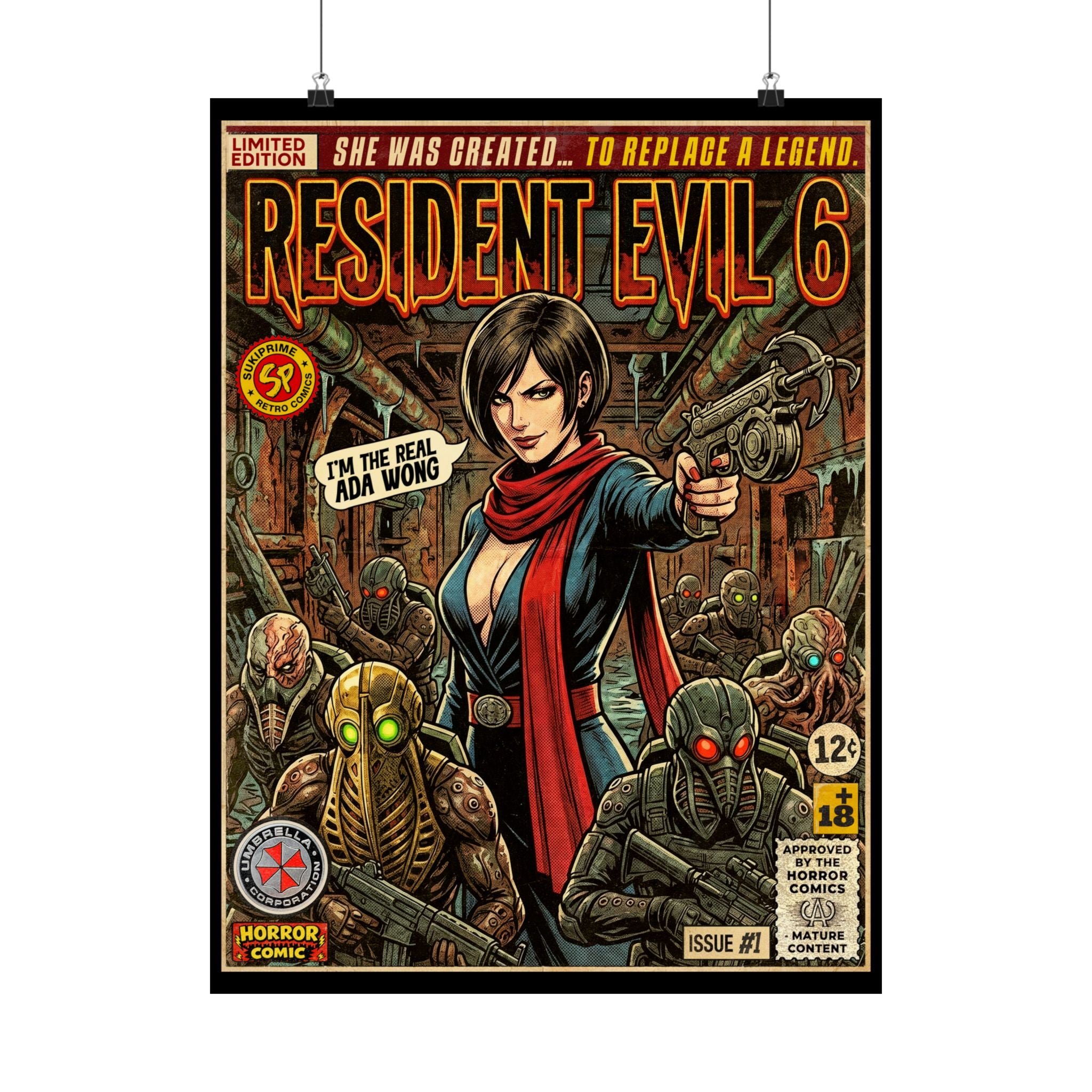 Resident Evil 6 Comic Art Poster by SukiPrime