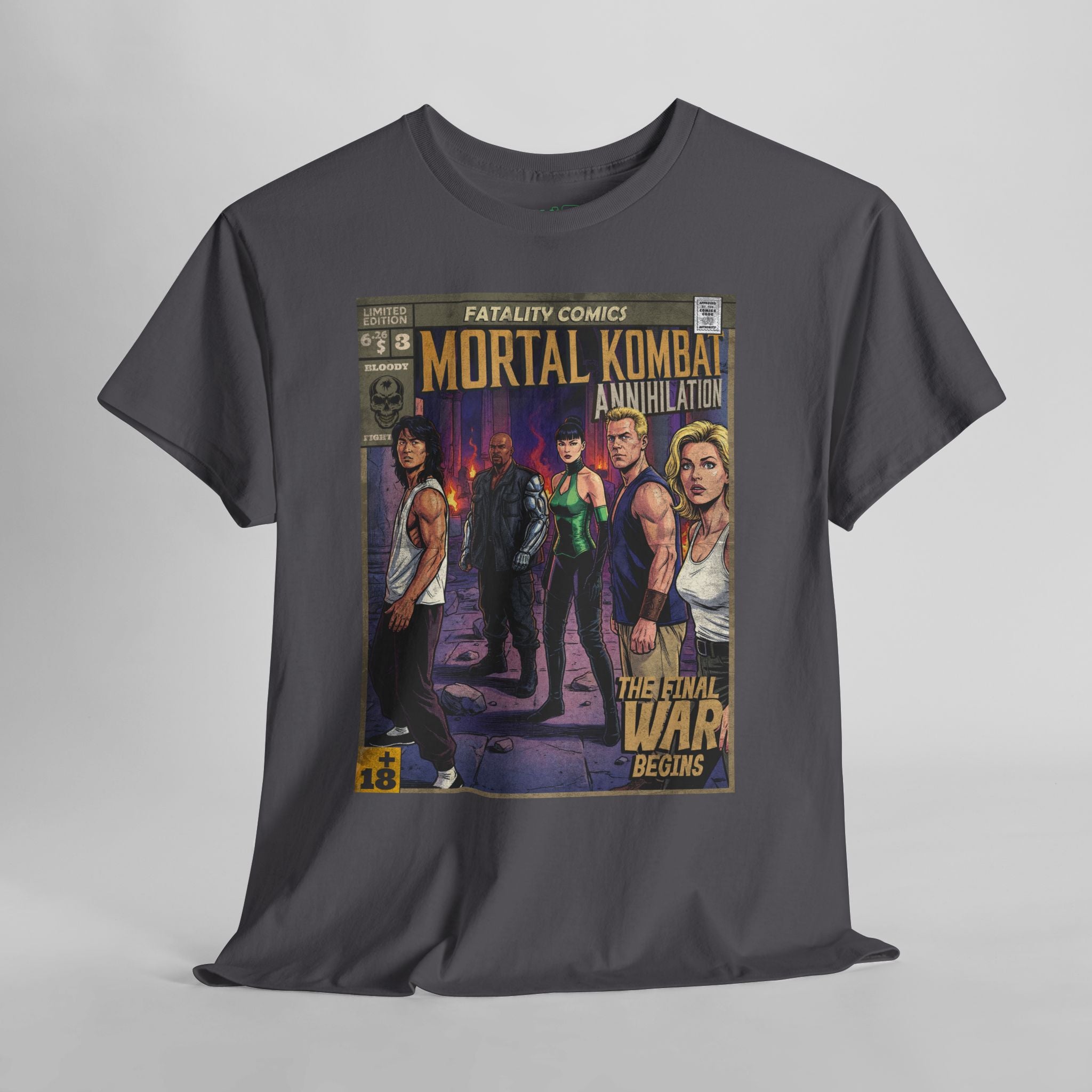 Mortal Kombat Vintage Retro Comic Cover T-Shirt