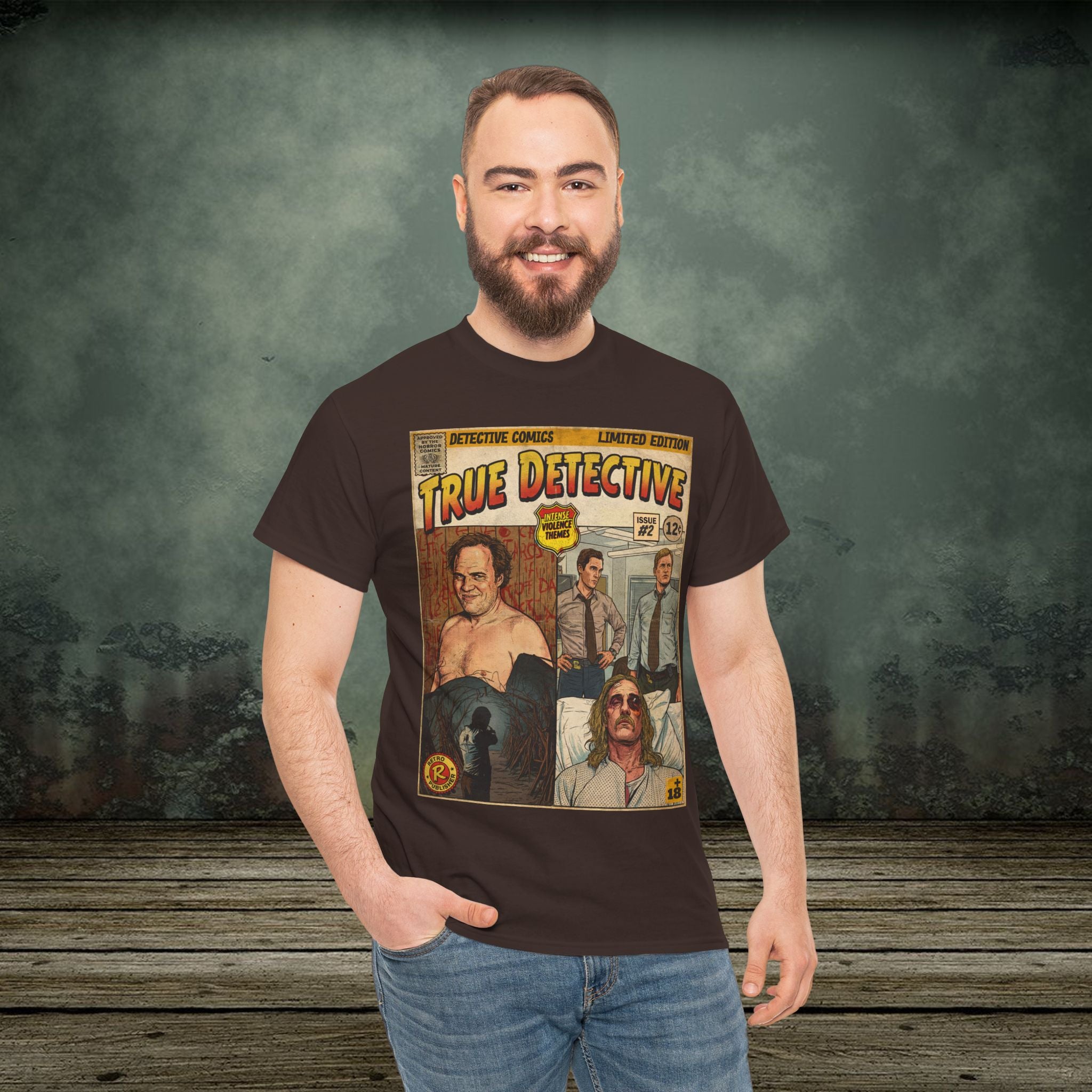 True Detective Comic Art T-Shirt
