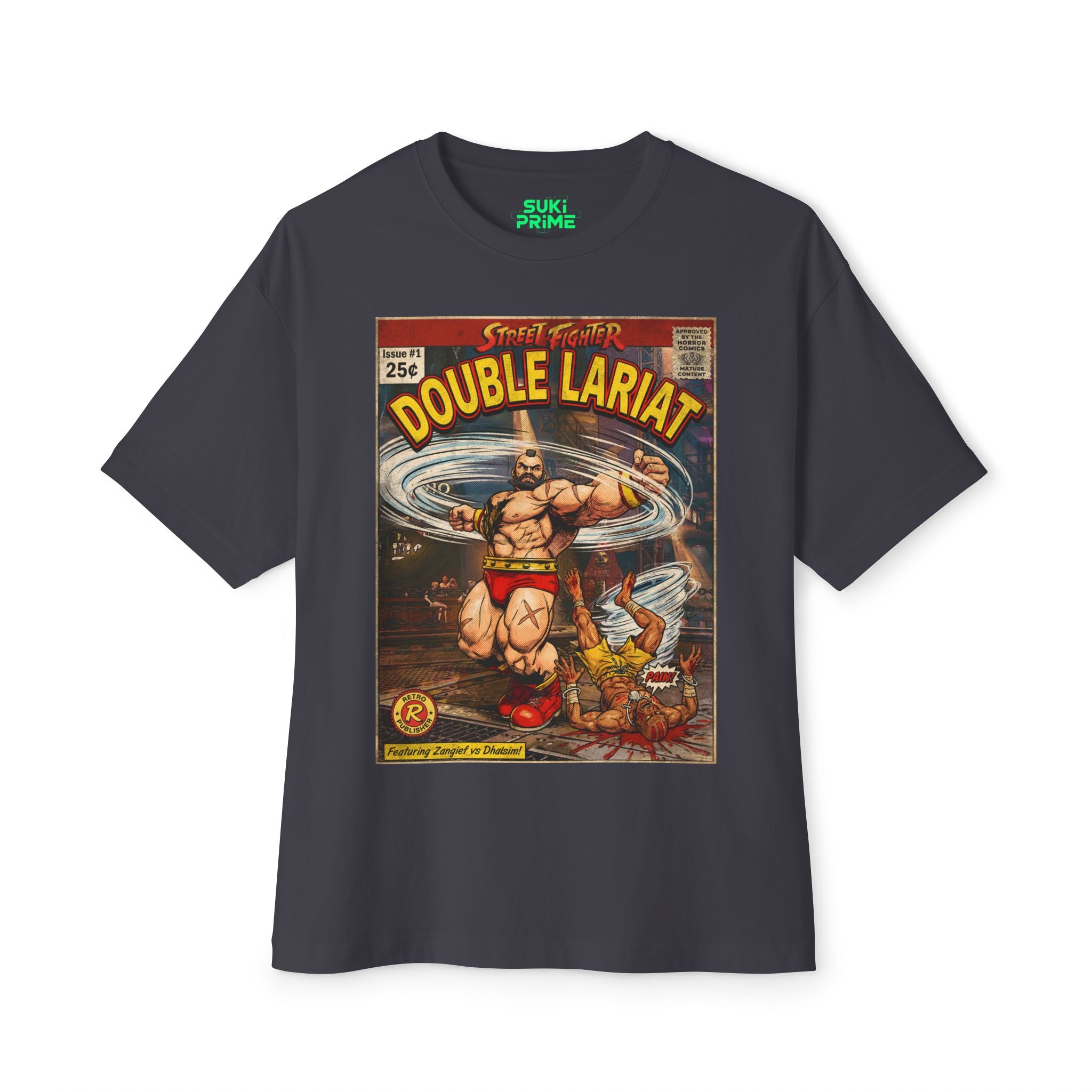 Zangief Street Fighter Comic Cover Oversized T-Shirt