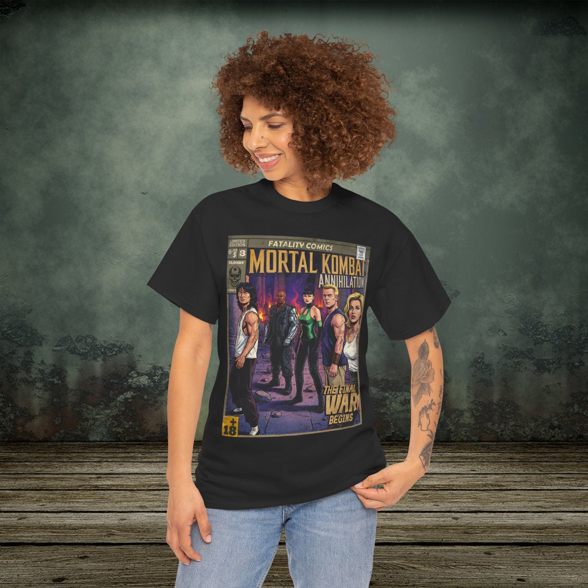 Mortal Kombat Vintage Retro Comic Cover T-Shirt
